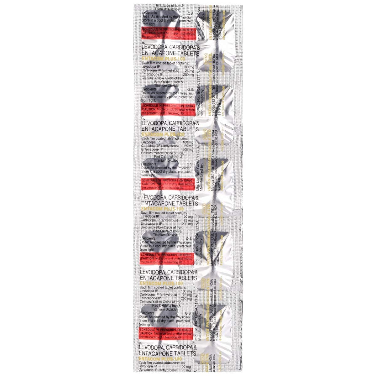 Entacom Plus-100 - Strip of 10 Tablets