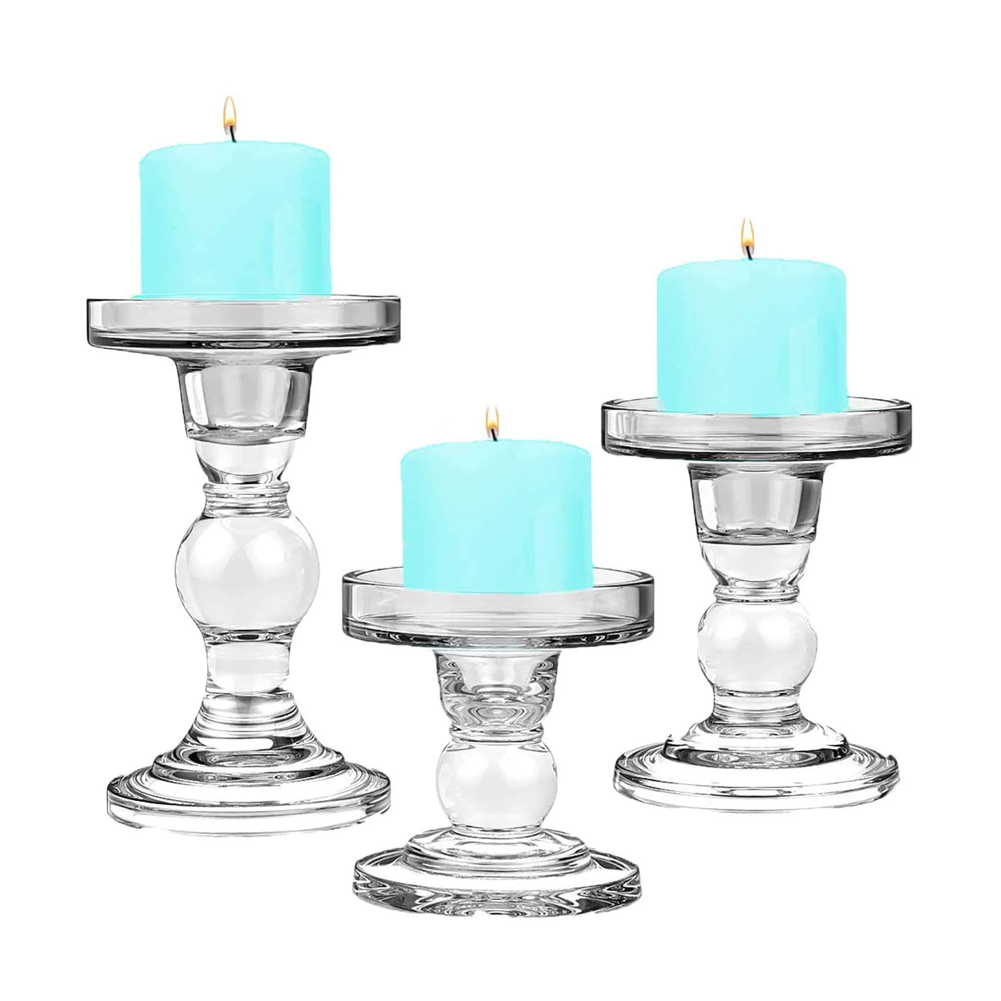 Glass Candle Holders