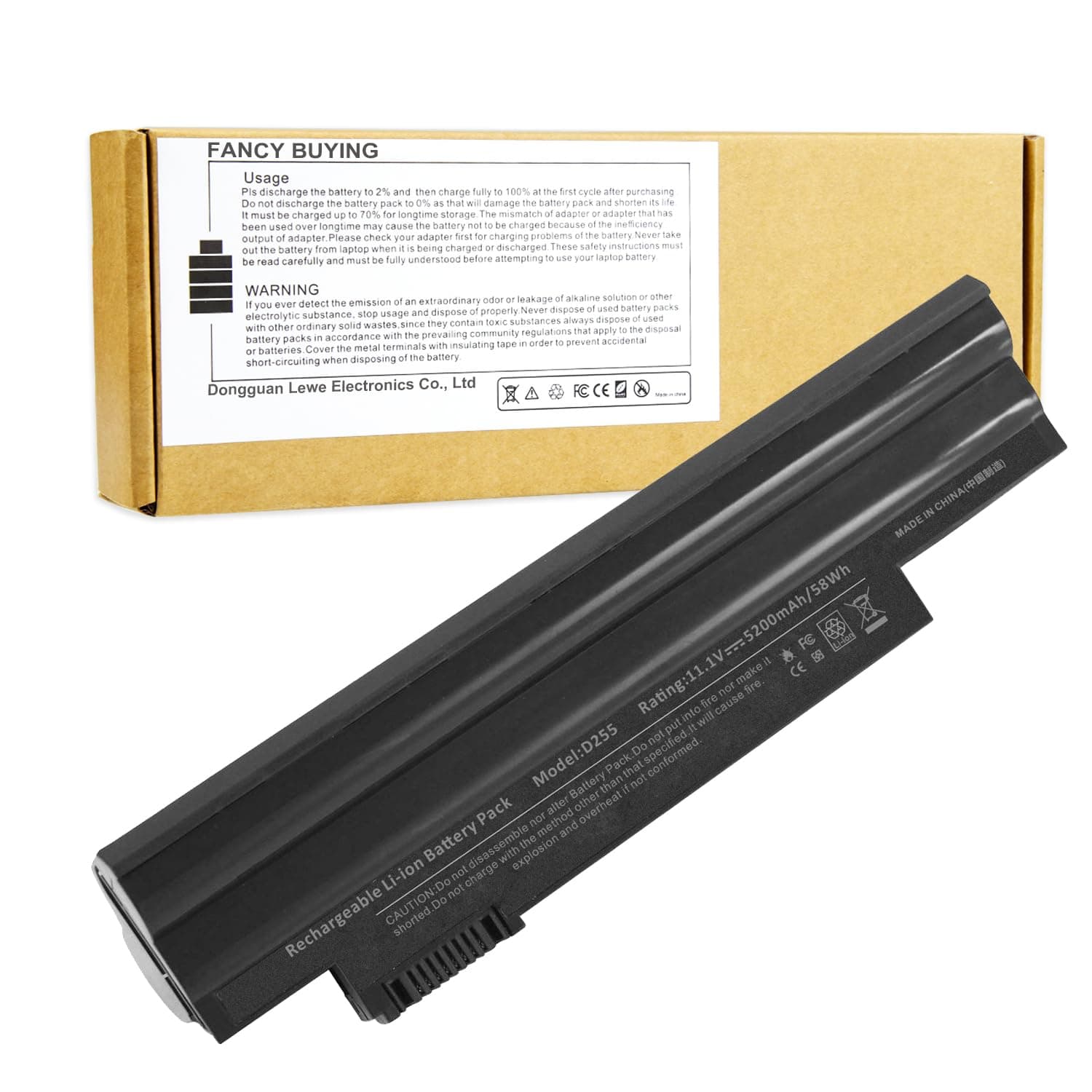 AL10A31 AL10B31 Battery for ACER Aspire One 522 AO522 AOD255 AOD255E AOD260 D255 D257 D260 522 722 P0VE6 PAV70 NAV70 D255E, Al10g31 AL10BW AL10G31 BT.00603.121 LC.BTP00. Bt.00603.114 LC.BTP00.129