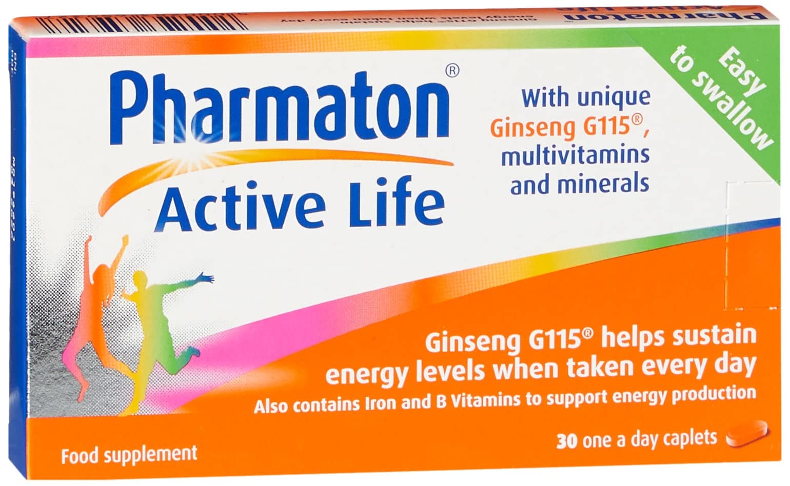 Pharmaton Active Life, Pack of 30 Caplets