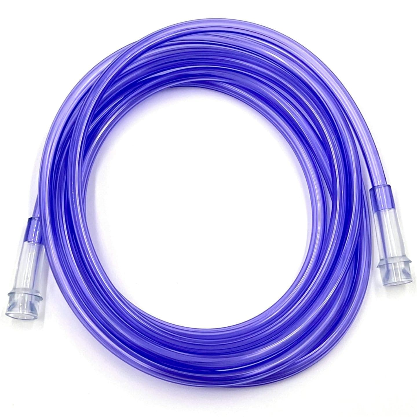 50Ft Oxygen Supply Tubing, Crush Resistant, Standard Connectors for Nasal Cannulas, Cannula Nasal Tubing, Oxygen Concentrator - Purple