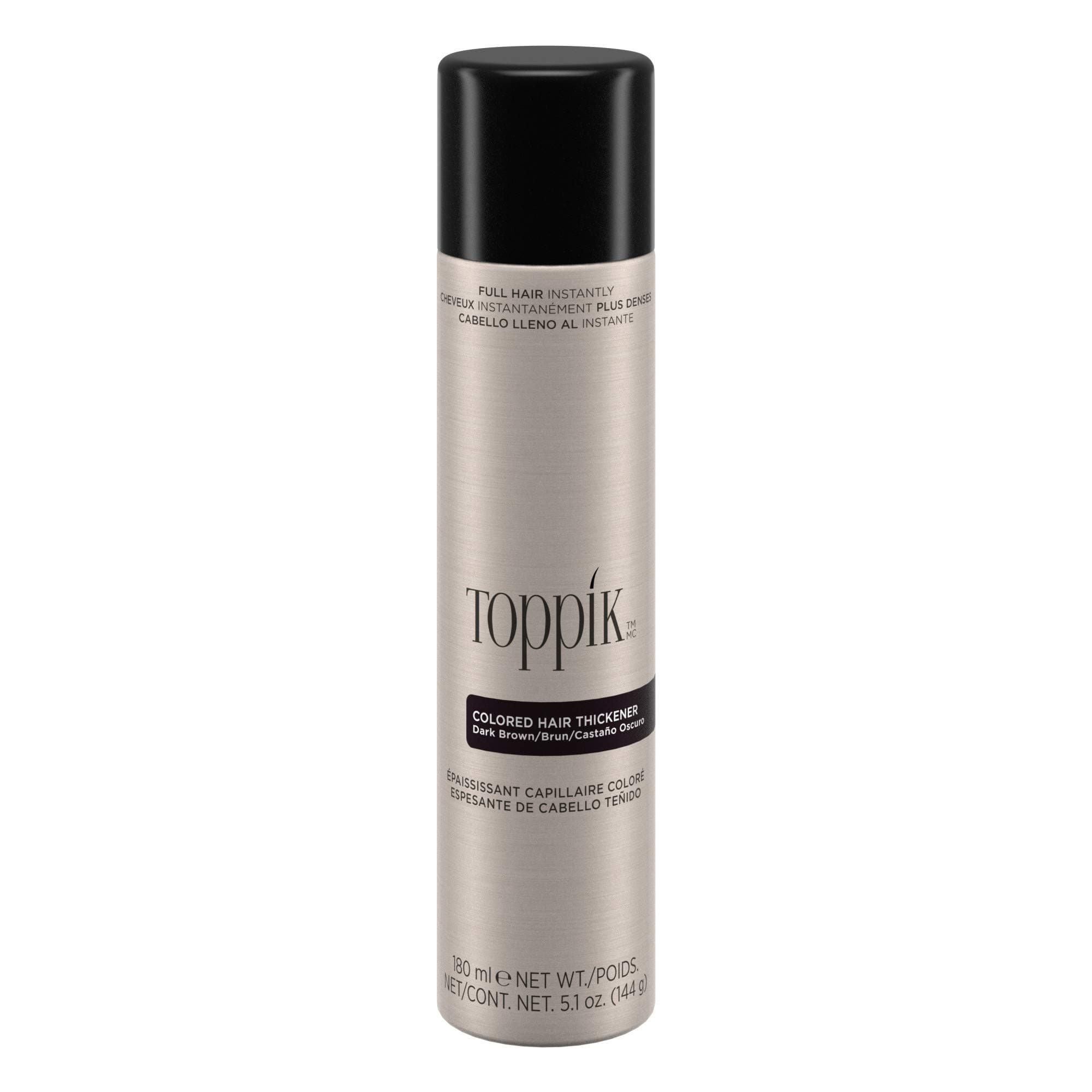 Colored Hair Thickener, Temporary Hair Color Spray for Root Touchup with Hair Thickening Fibers, 5.1 oz