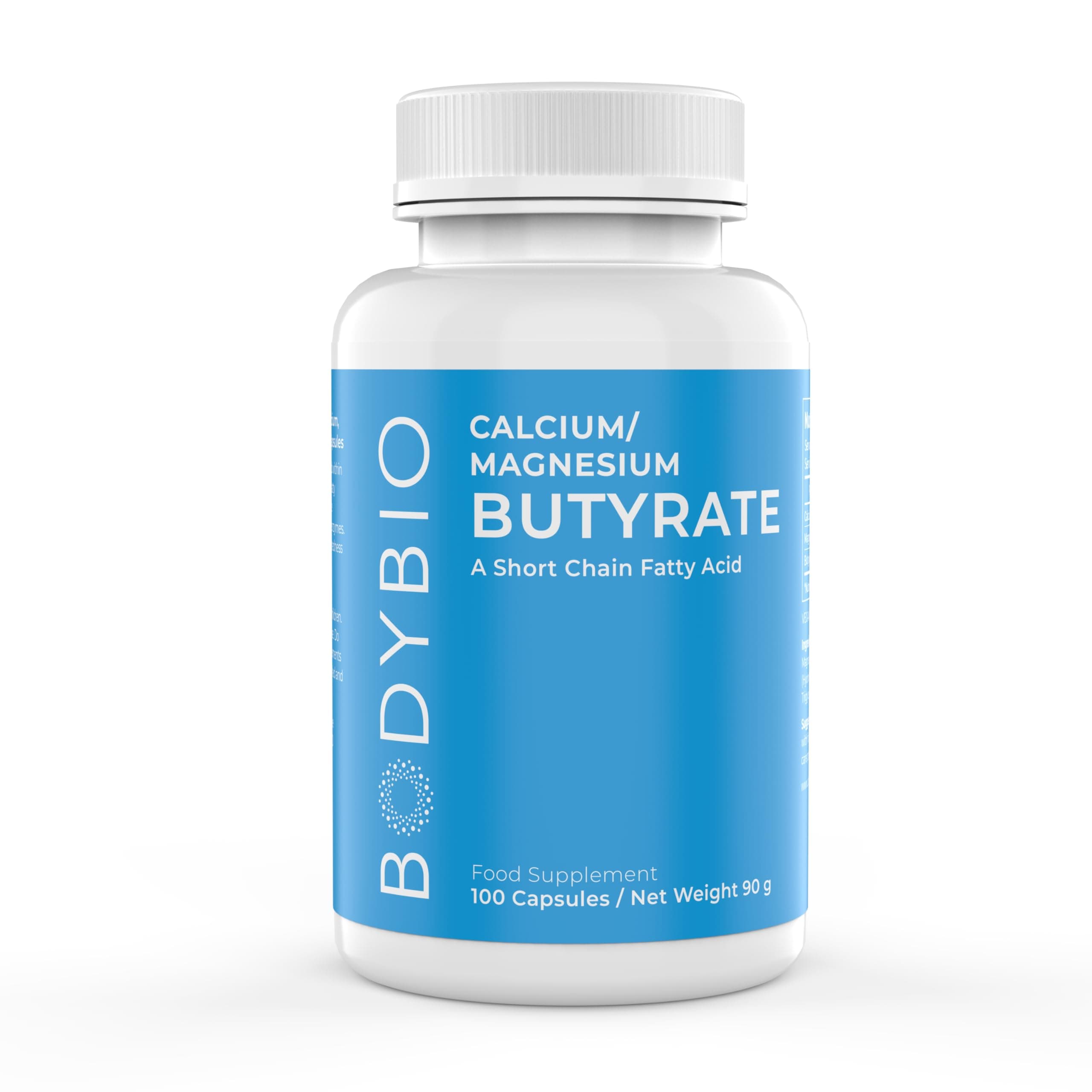 Butyrate - Postbiotic for Gut Health, Digestive Support, Bloat, Gas & Constipation Relief, Leaky Gut Repair - Calcium, Magnesium + Butyric Acid Supplement for GI Wellness