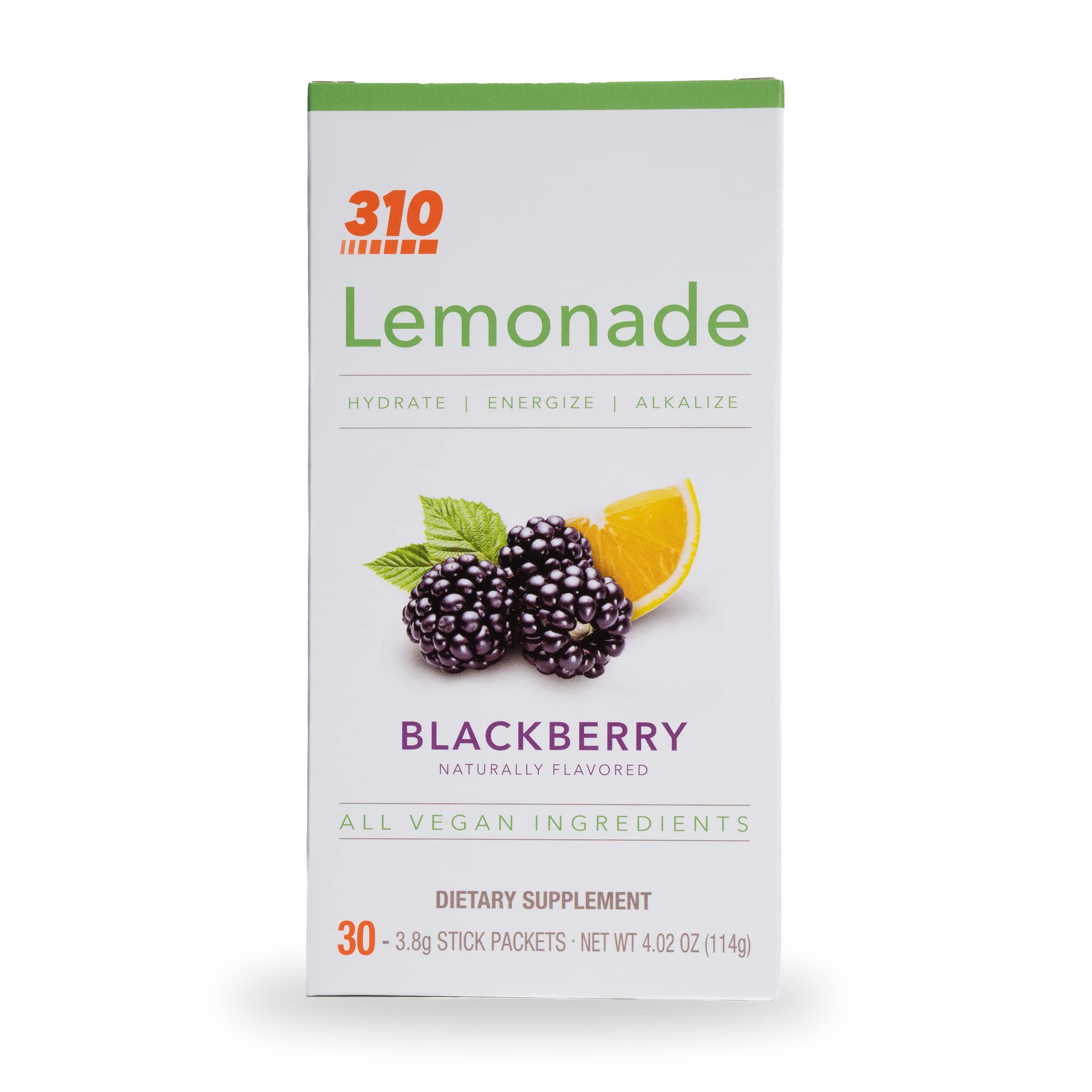 310 Lemonade Blackberry - Slimming Lemonade Helps Restore PH Balance to Your Body SUGAR-FREE and CAFFEINE-FREE Water Enhancer Beverage Includes 30 Individual Servings