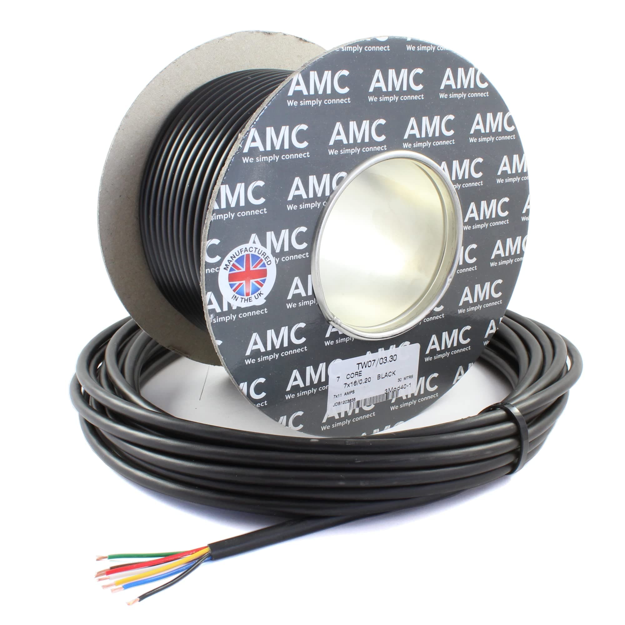 7 Core 12v 24v Thin Wall Wire *11 AMP Rated* Trailer / Caravan LED Lights (5M)