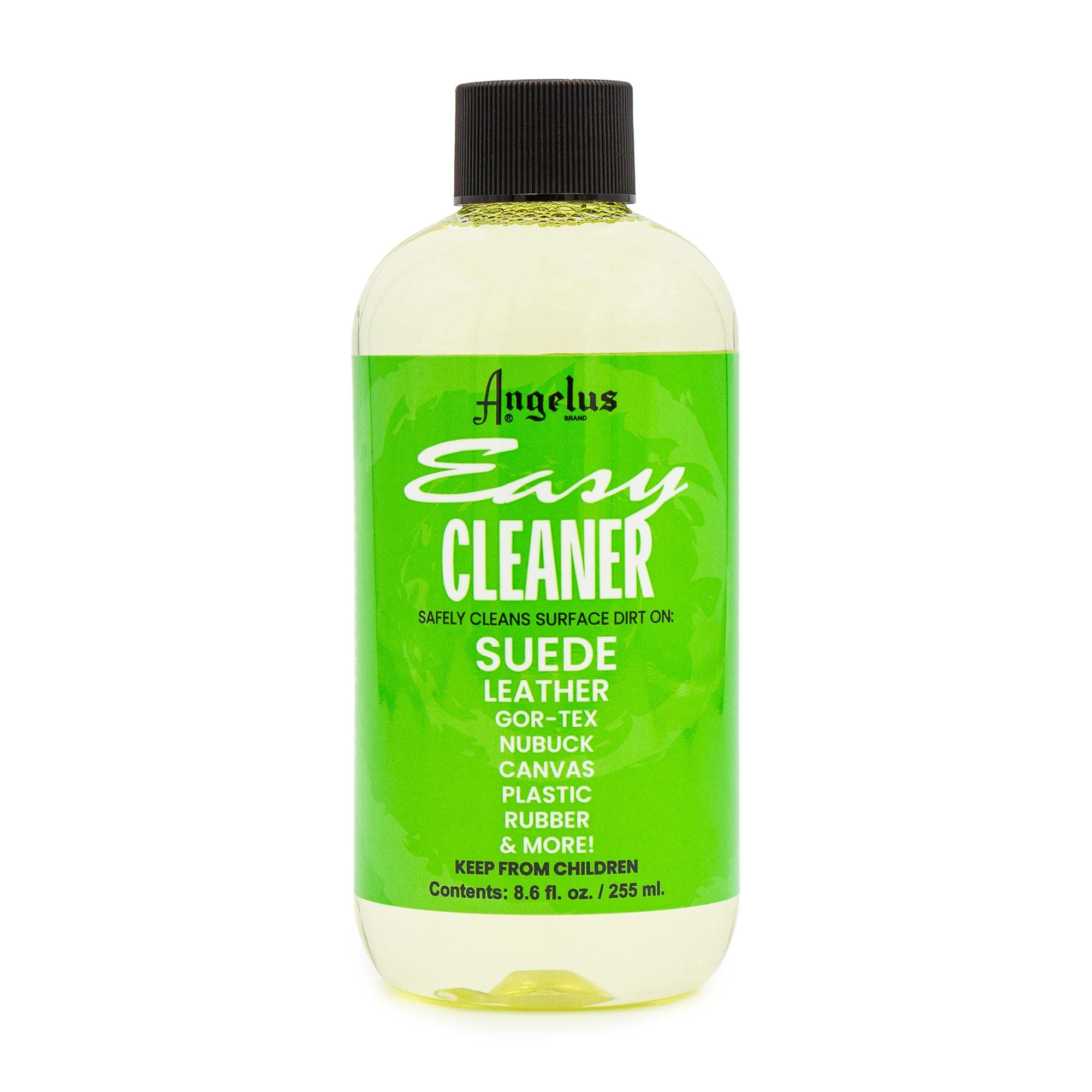 Angelus Easy Cleaner - Sneaker Cleaner for Rubber, Canvas, Leather | Shoe Cleaner Stain Remover Removes Dirt, Grime, Grass, Stains - Made In USA - 8.6oz Bottle