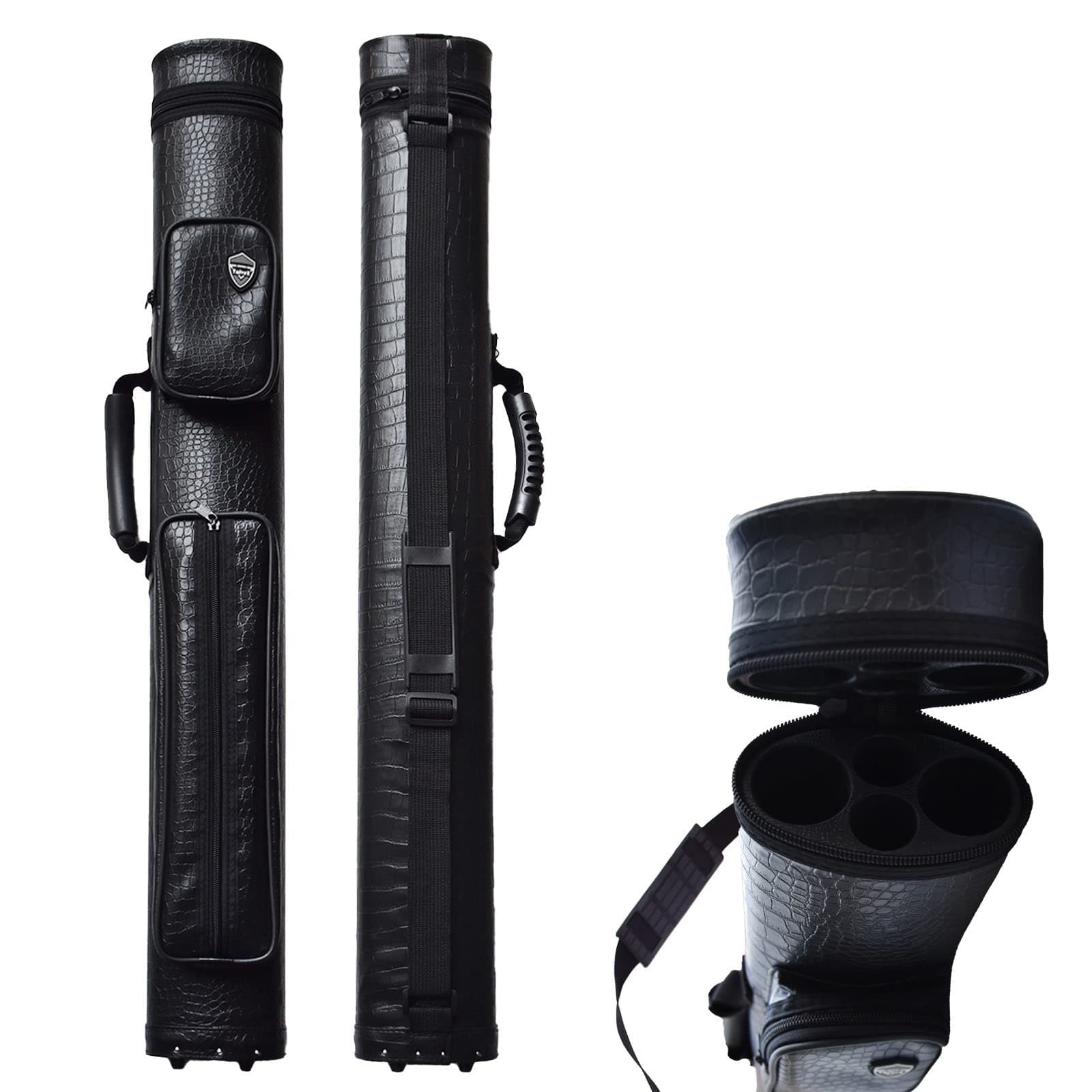 2x2 Hard cue case Pool Cue Billiard Stick Carrying Case