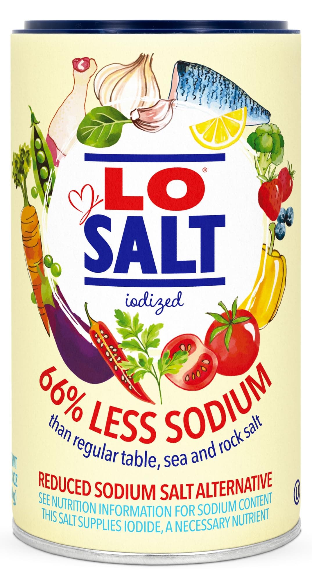 LOSALT – Reduced Sodium Salt | Iodized | Great Tasting Salt Alternative/Subst...