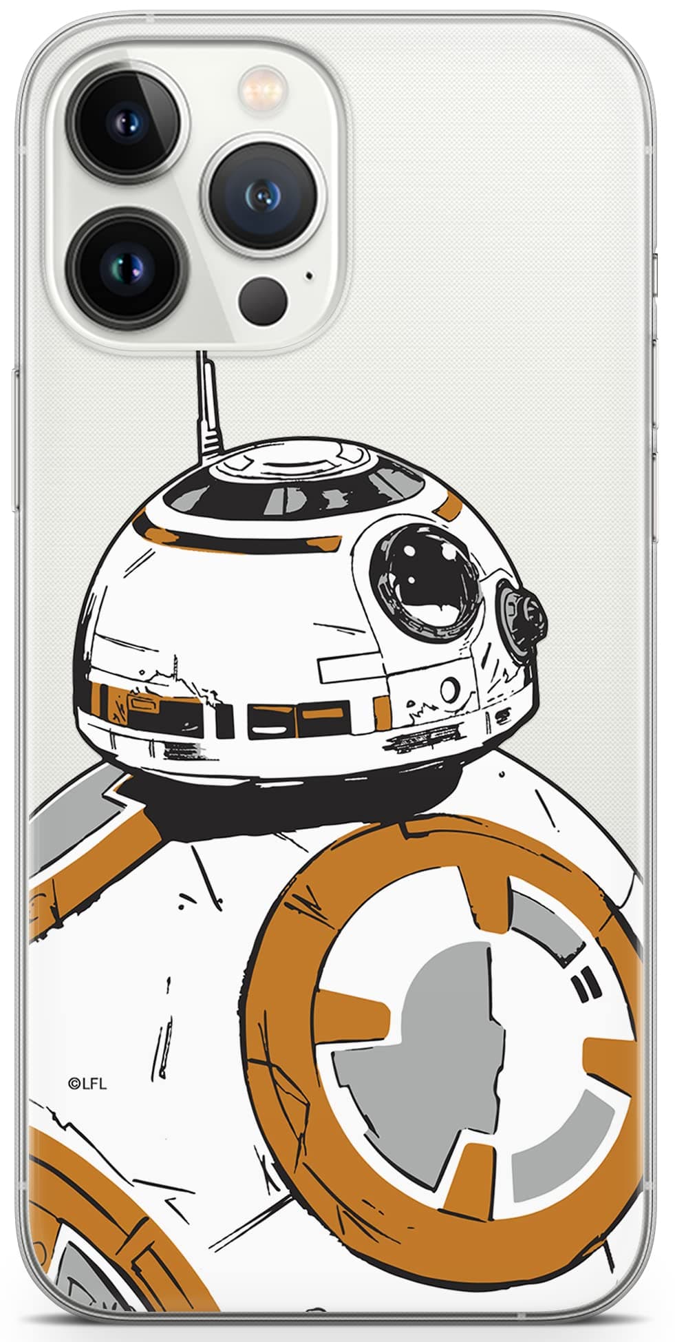 ERT GROUP Star Wars BB8 Case Designed for iPhone 13 Pro Max, 6.7 inch, TPU Shockproof Protective Phone Cover, Raised Edges, Scratch Resistant Design, Star Wars Design