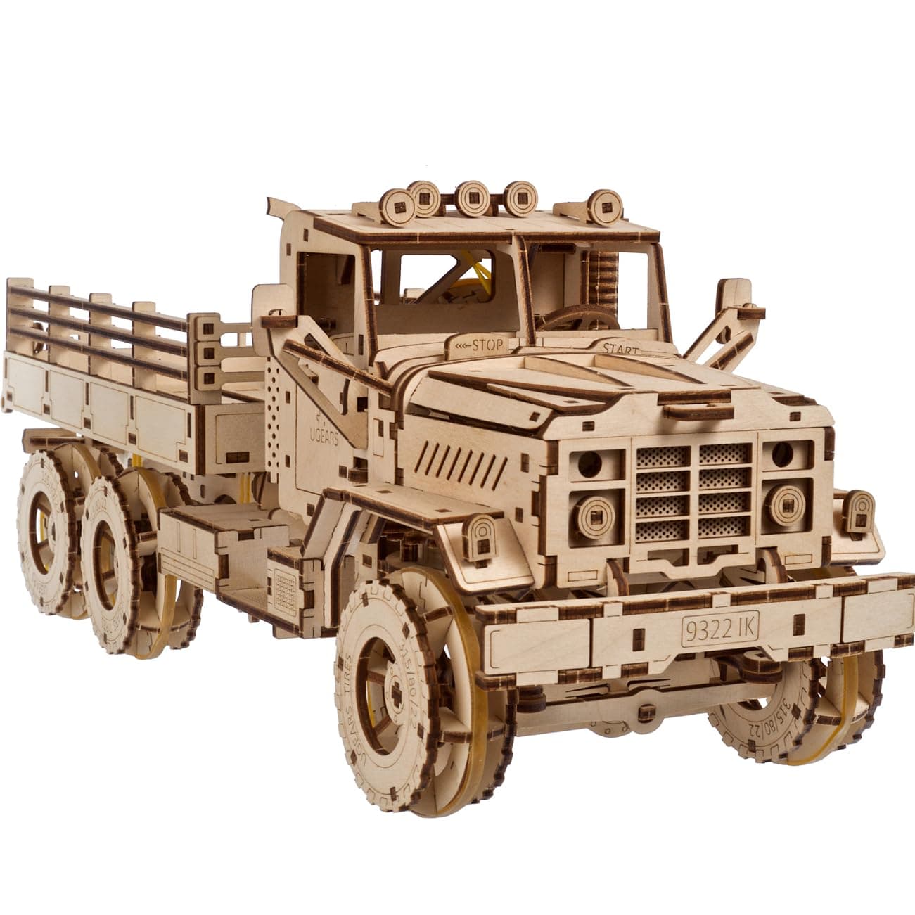 UGEARSCargo Truck 3D Wooden Jigsaw Puzzles for Adults Men Building Hobbies DIY Car Model Building Kits for Adults and Teens