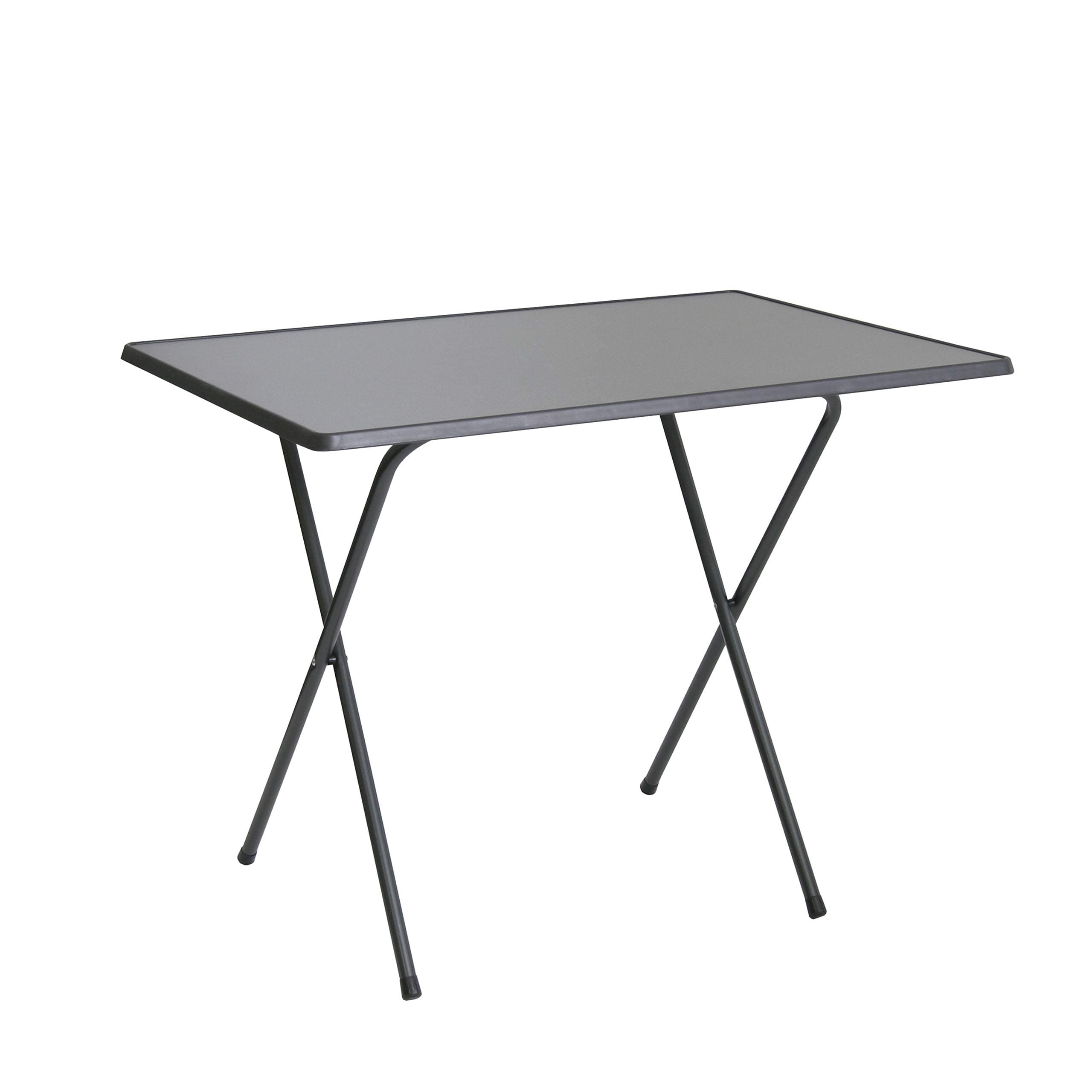 Ribelli Scissors Weatherproof Folding Table Foldable Camping Table Garden Table 60 x 80 x 64 cm Anthracite anthracite – Can be used as a side table