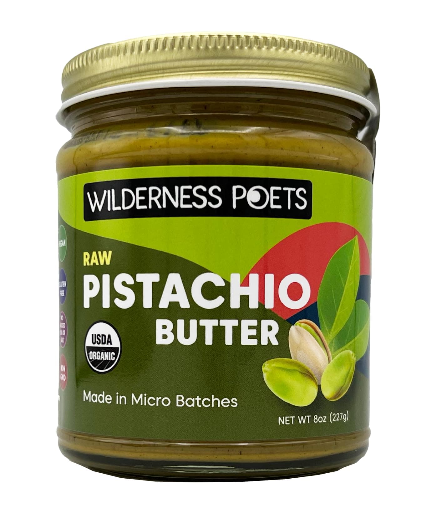 Pistachio Butter - Organic, Raw, 100% Pistachio (8 Ounce)