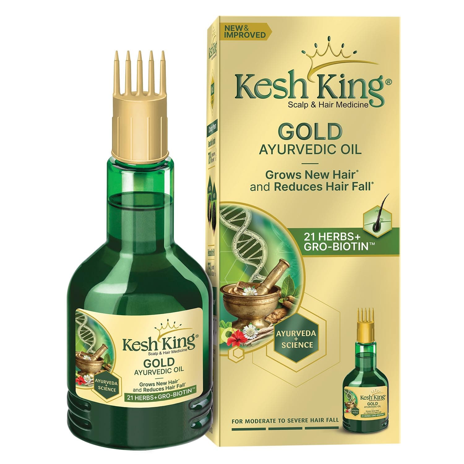 KESH KING Ayurvedic Scalp And Hair Oil, 100 ml