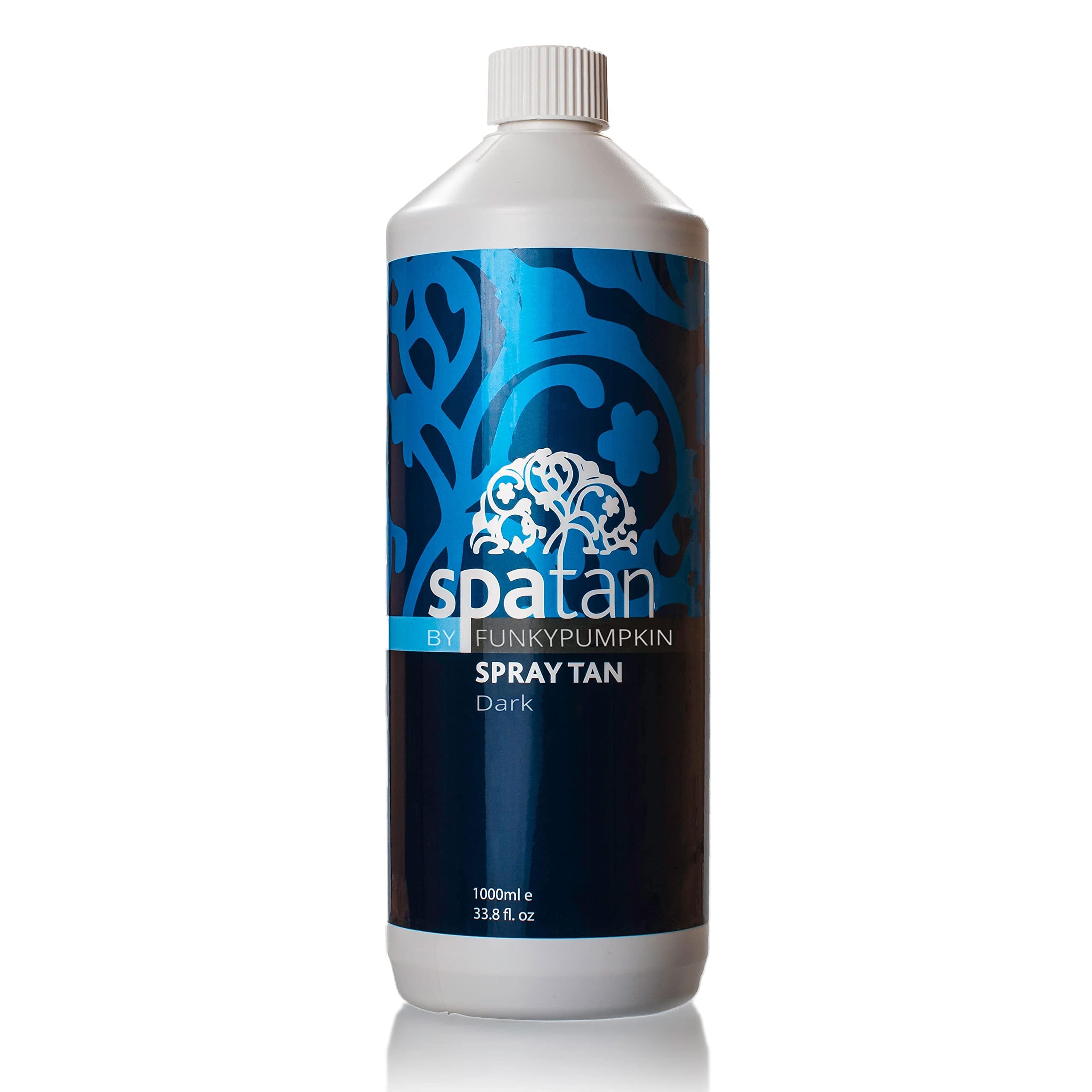 Spatan Spray Tan Solution - 1 Litre; Dark Shade; Fragrance-Free with Organic DHA; Alcohol, Perfume & Paraben-Free; Quick-Dry Formula for Streak-Free, Natural Results for Salons & Mobile Tanners