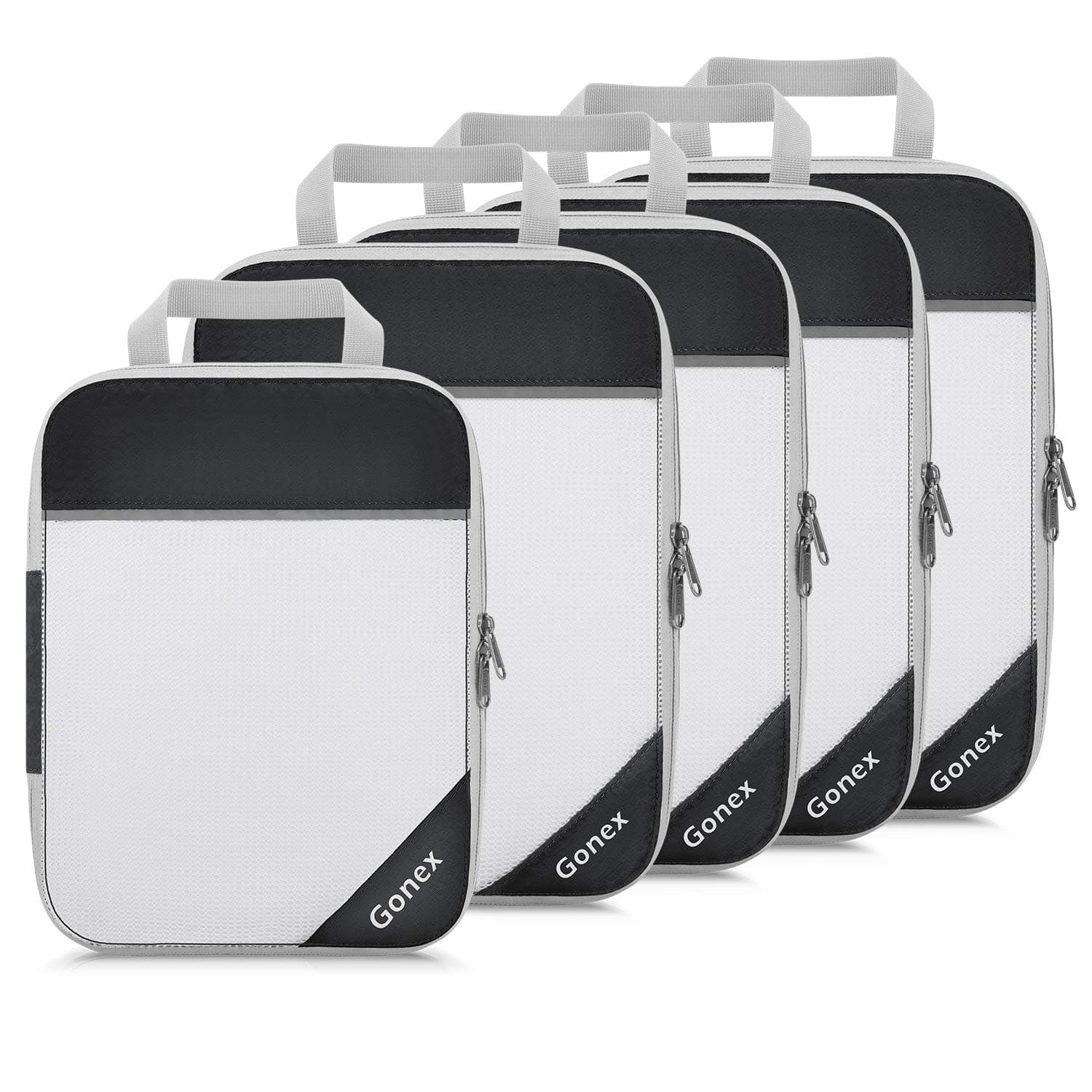 Gonex Compression Packing Cubes, Extensible Storage Mesh Bags Organizers