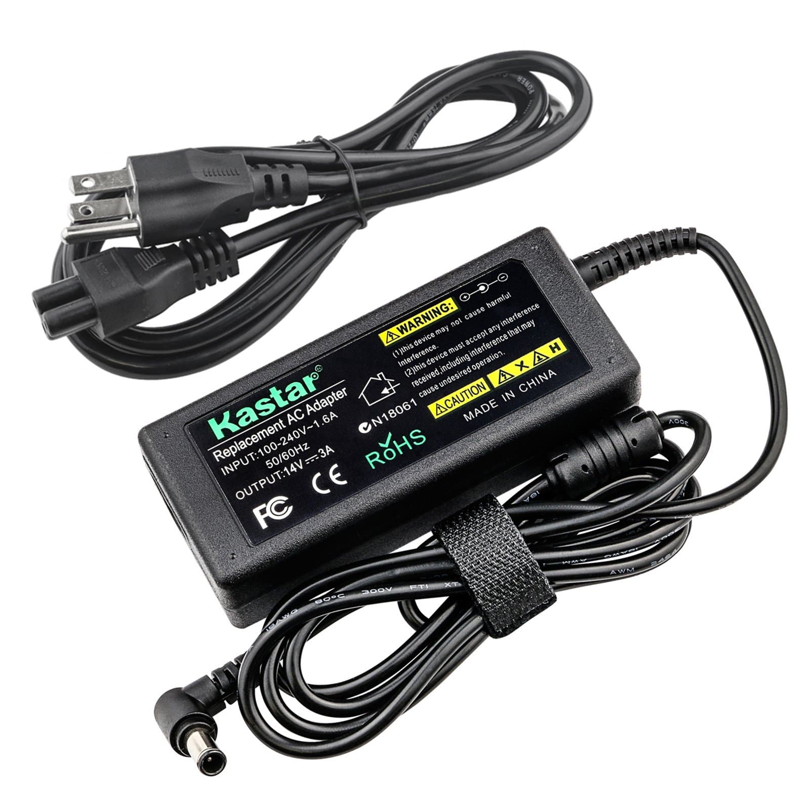 Kastar Power Supply for Samsung SyncMaster LCD/TFT 770 760V 150MP 1501MP 152B 152T 570S 570V 170T 180T 191T LTM1555 LTN1565 Monitor and S22A350B S22B100N S23B550V S24A350H S24B240 S27A350H S27B550V