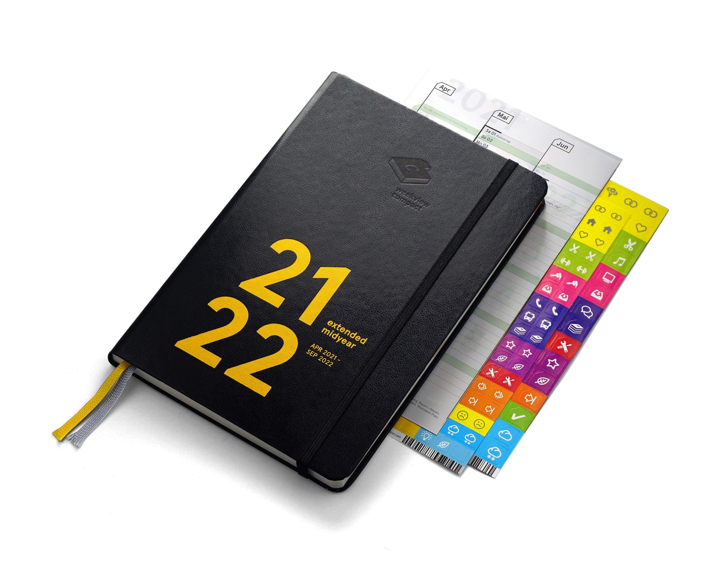 weekview compact extended midyear 2019/20 international | from April 2019 to September 2020 | 12x18cm