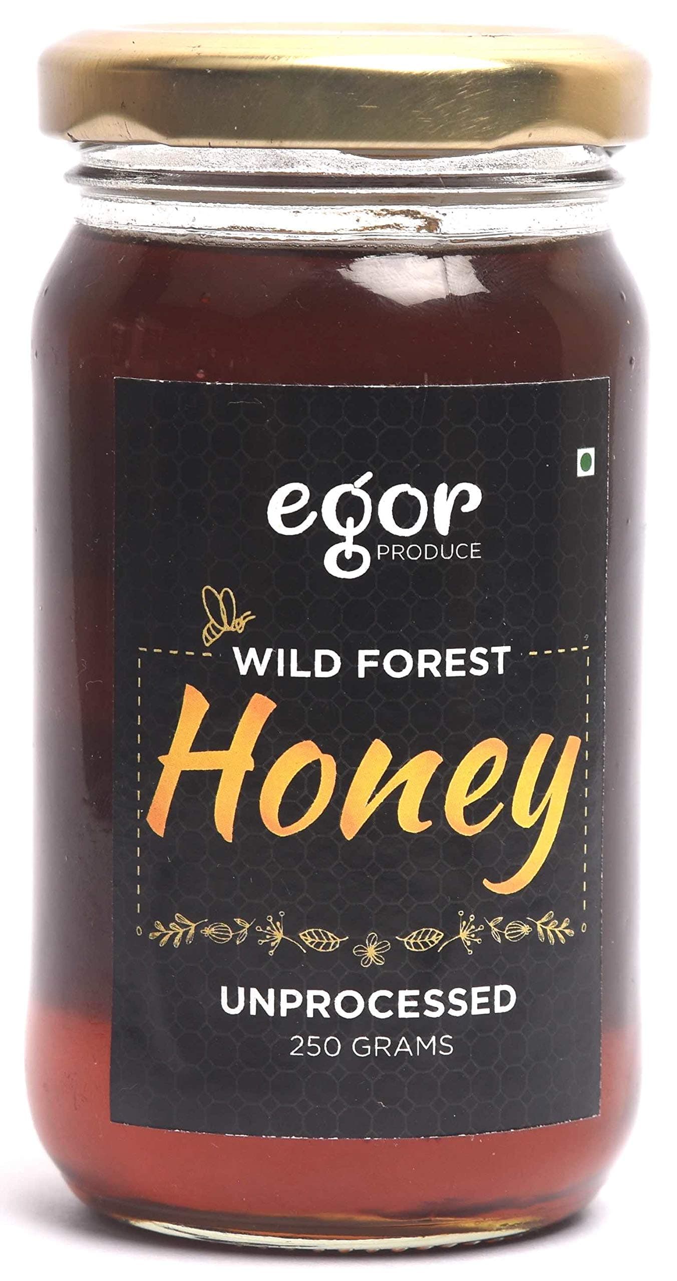 Egor Unprocessed Raw Honey | Organically Produced | Wild Forest Uttarakhand| 250g