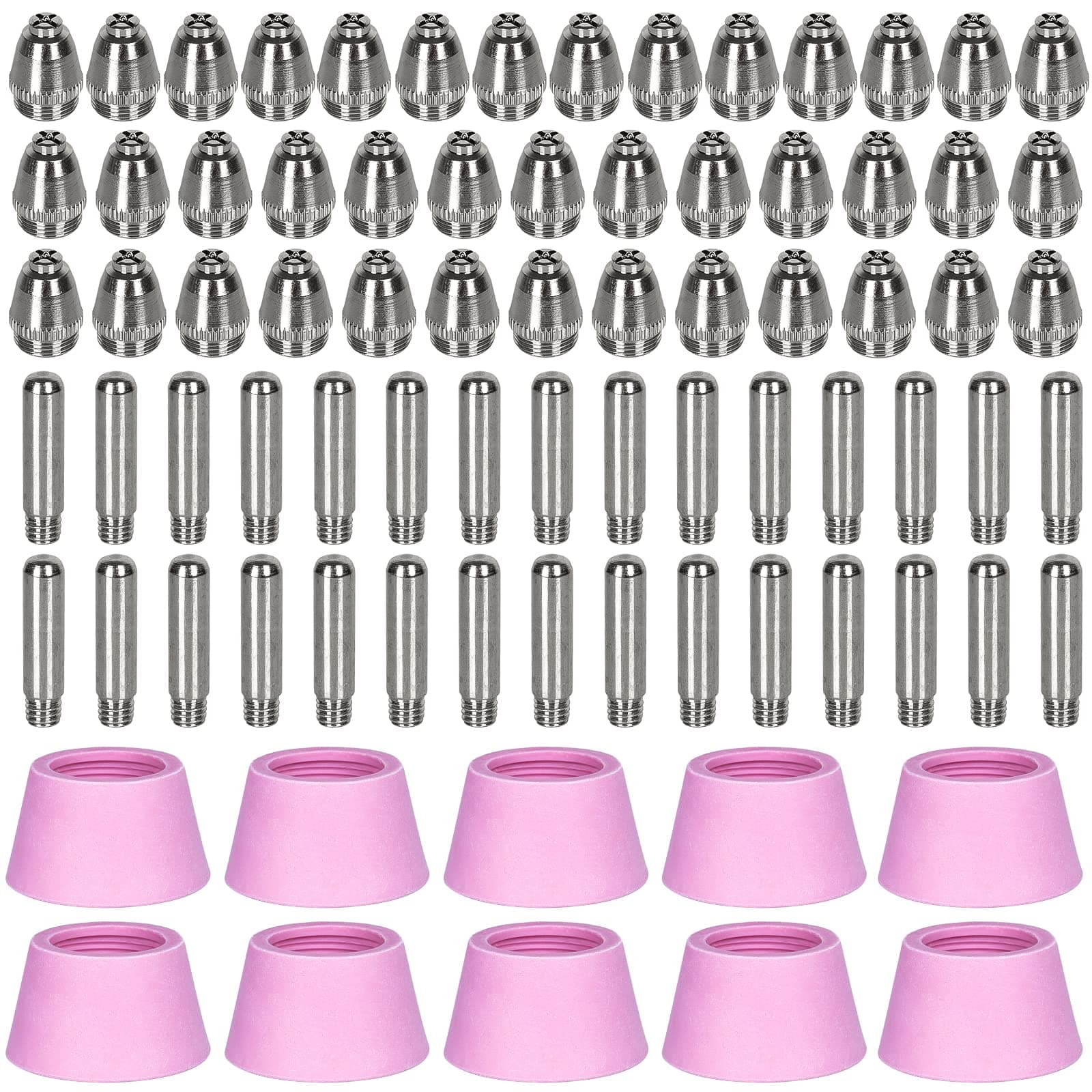 80pcs Plasma Cutter Torch Tip Consumables Kit machine for SG55 AG60 WSD-60 Torch…