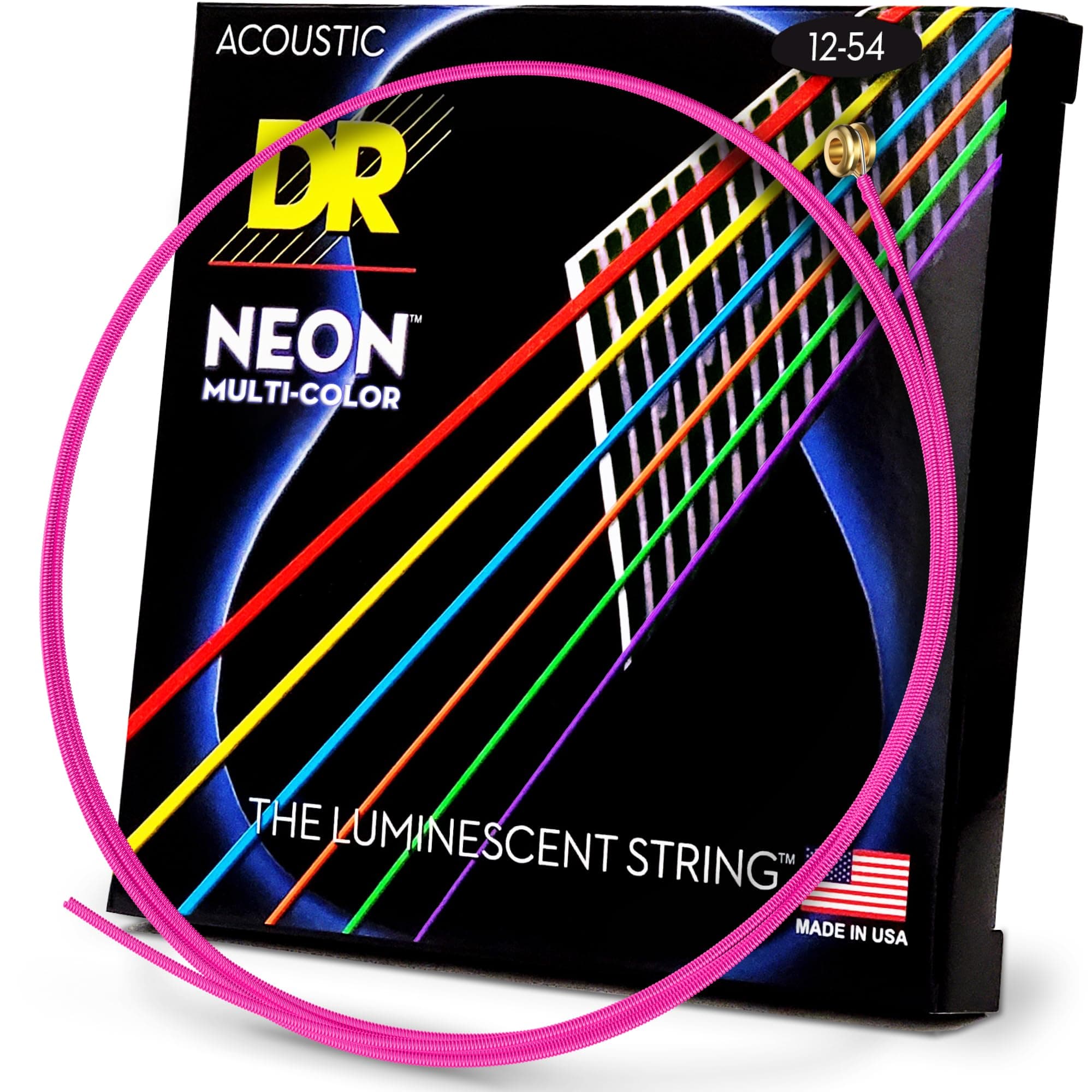 HI-DEF NEON Acoustic Guitar Strings (NMCA-12)