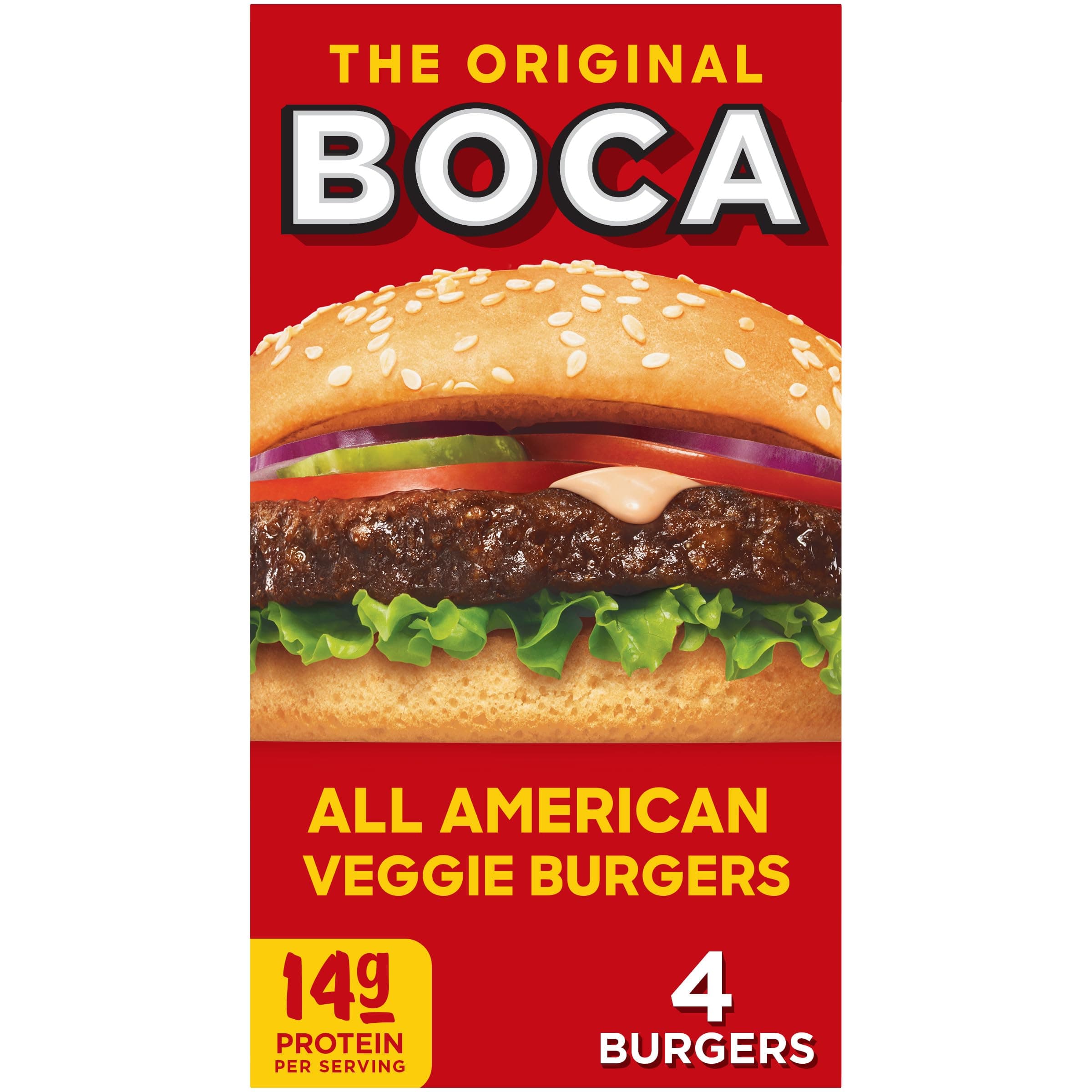 All American Veggie Burgers, 4 ct Box