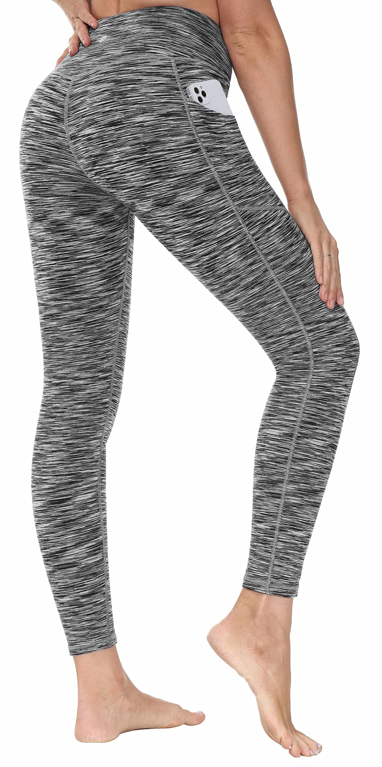 HeathyogaYoga Pants with Pockets Extra Soft Leggings with Pockets for Women Non See-Through High Waist Workout Leggings