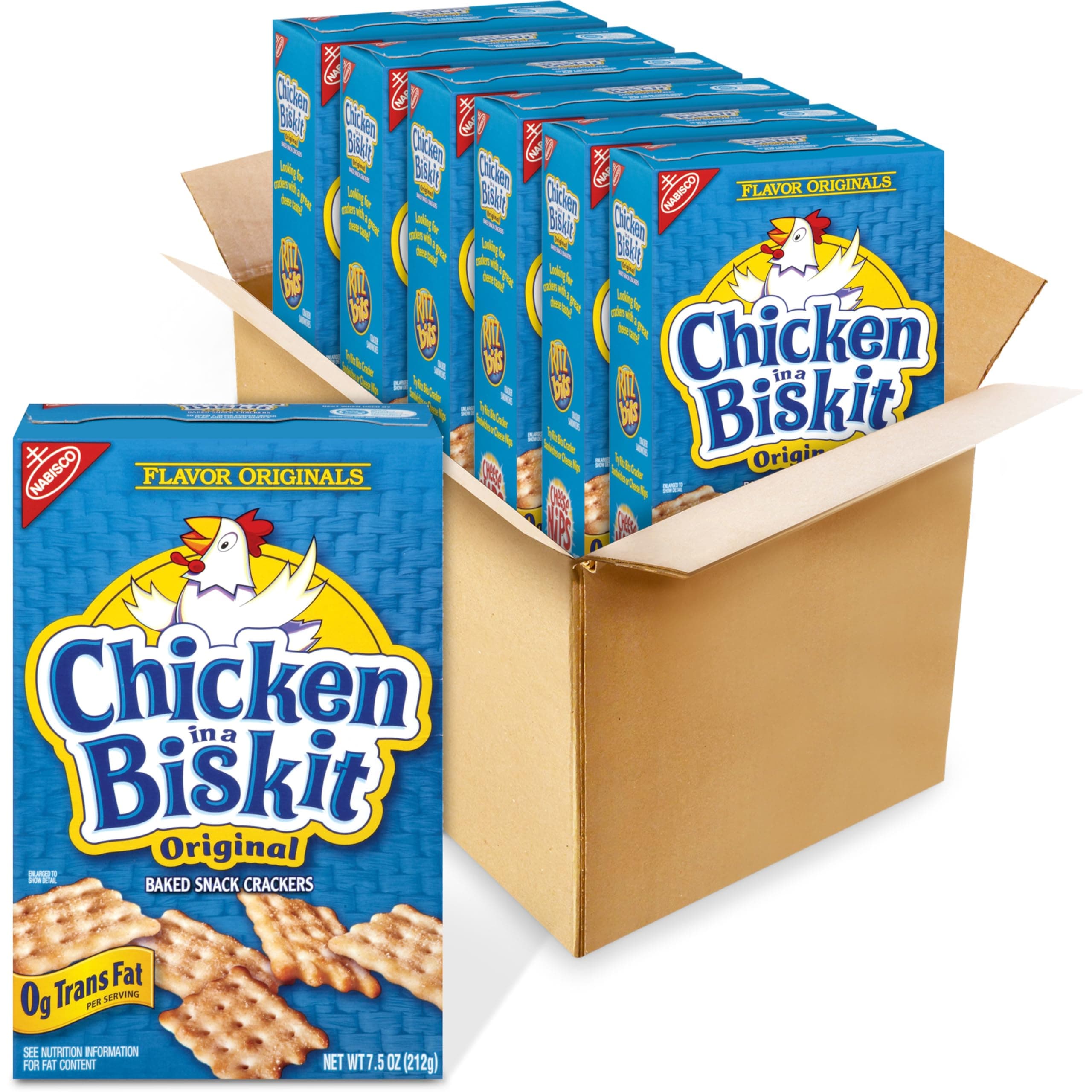 Nabisco Chicken In A Biskit Baked Snack Crackers, Original, 7.5 Ounce Box (Pack Of 6) Thank You For Using Our Service