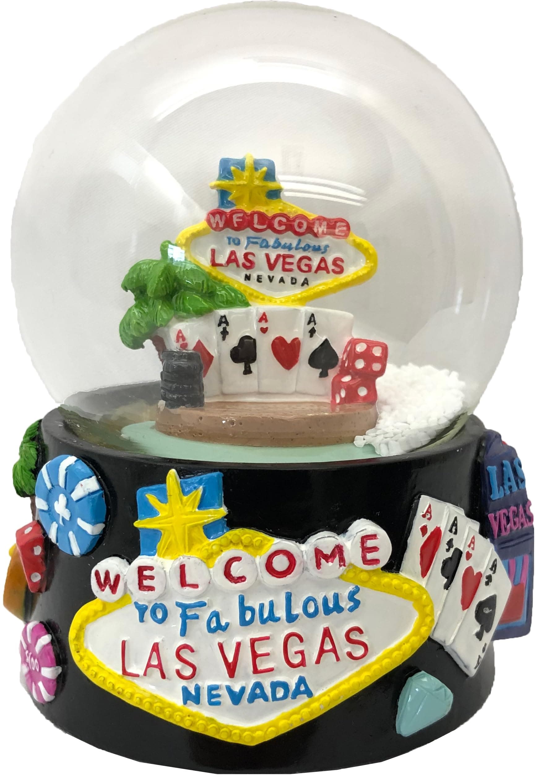 City/State Souvenir Snow Globes - Water Globes, 65mm (Las Vegas Casino)