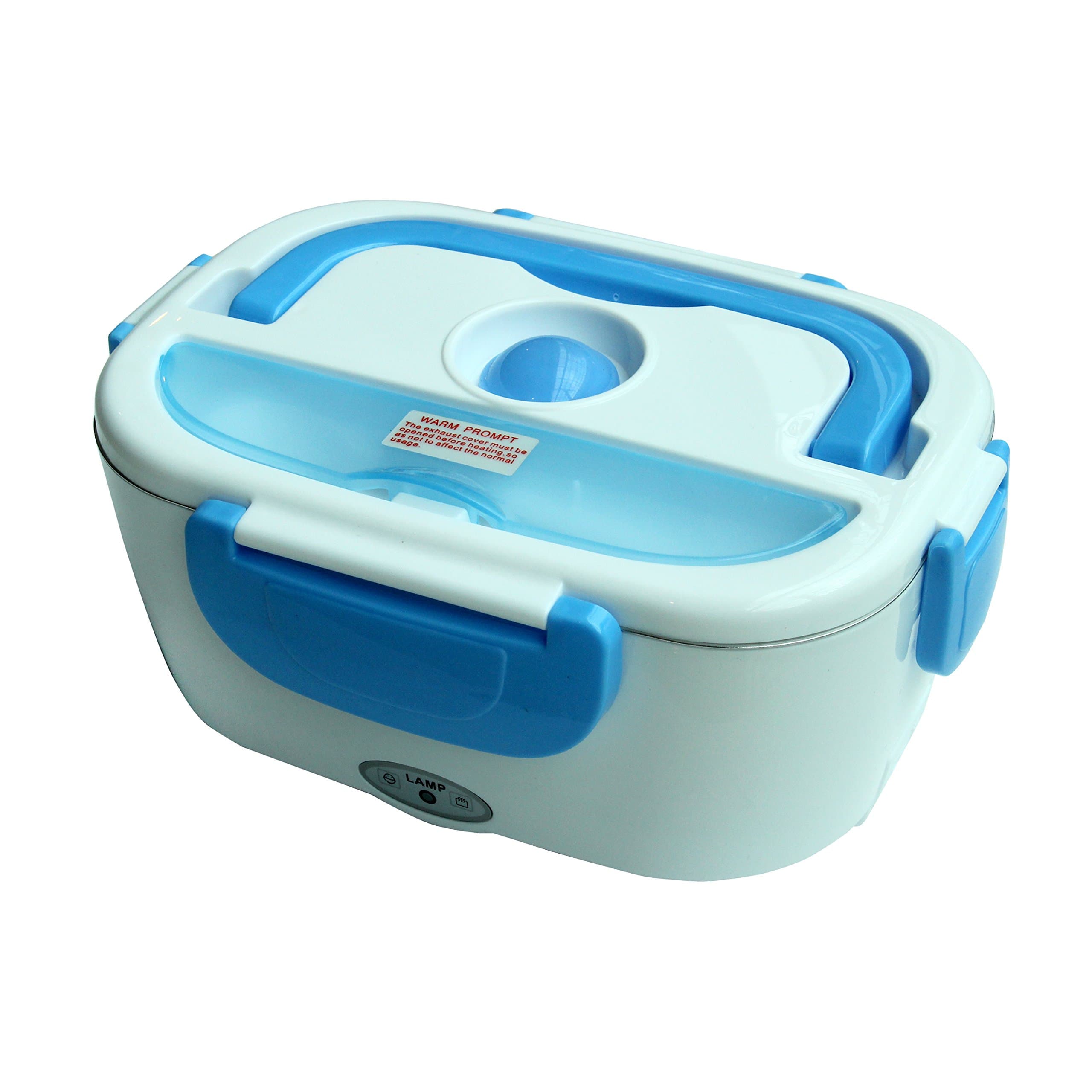 New Electric Heated Lunch Box-Lunch with Detachable Stainless Steel Container by Global Care Market (Blue)