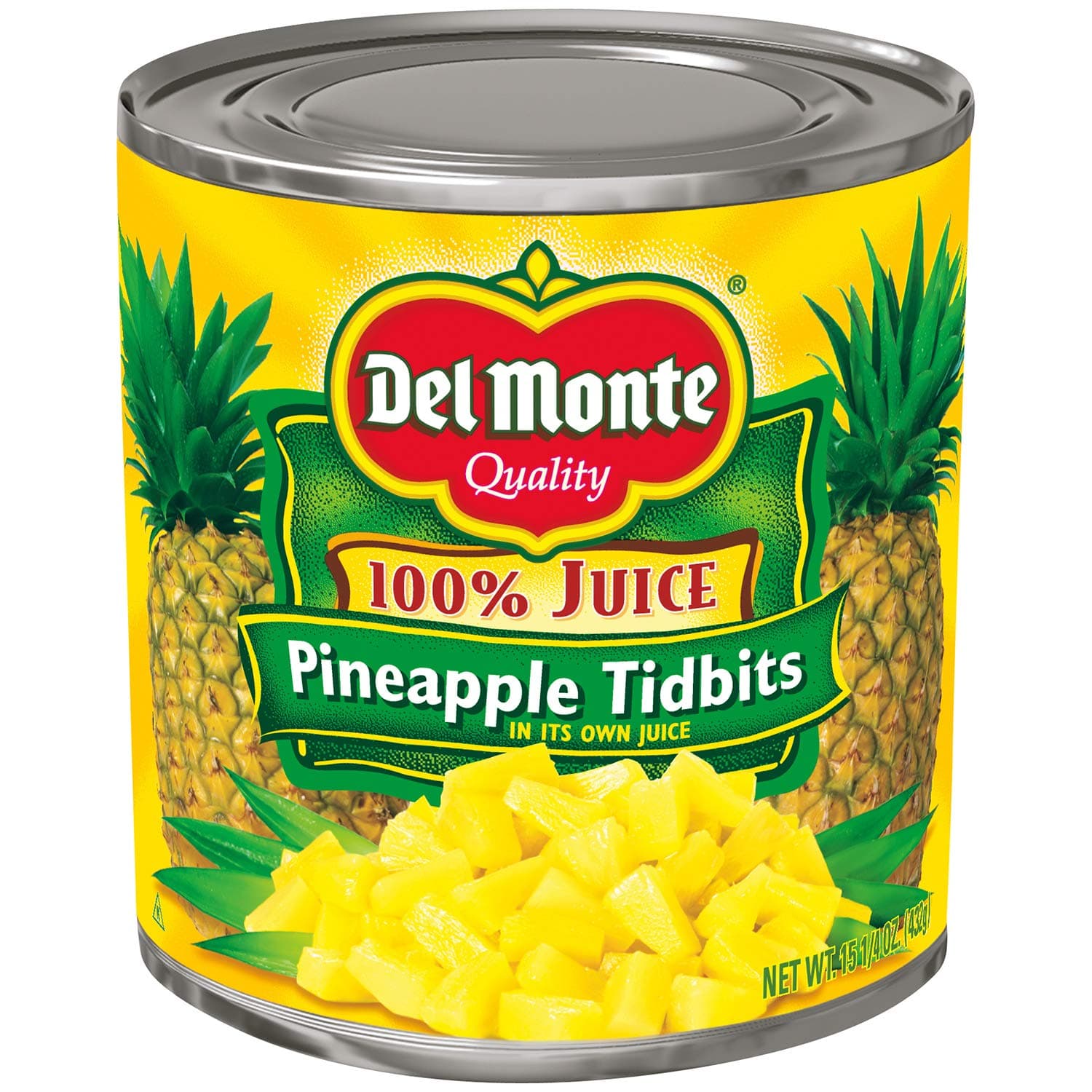 Del MontePineapple Chunks In 100% Juice, 15.25 Oz (Pack of 12)