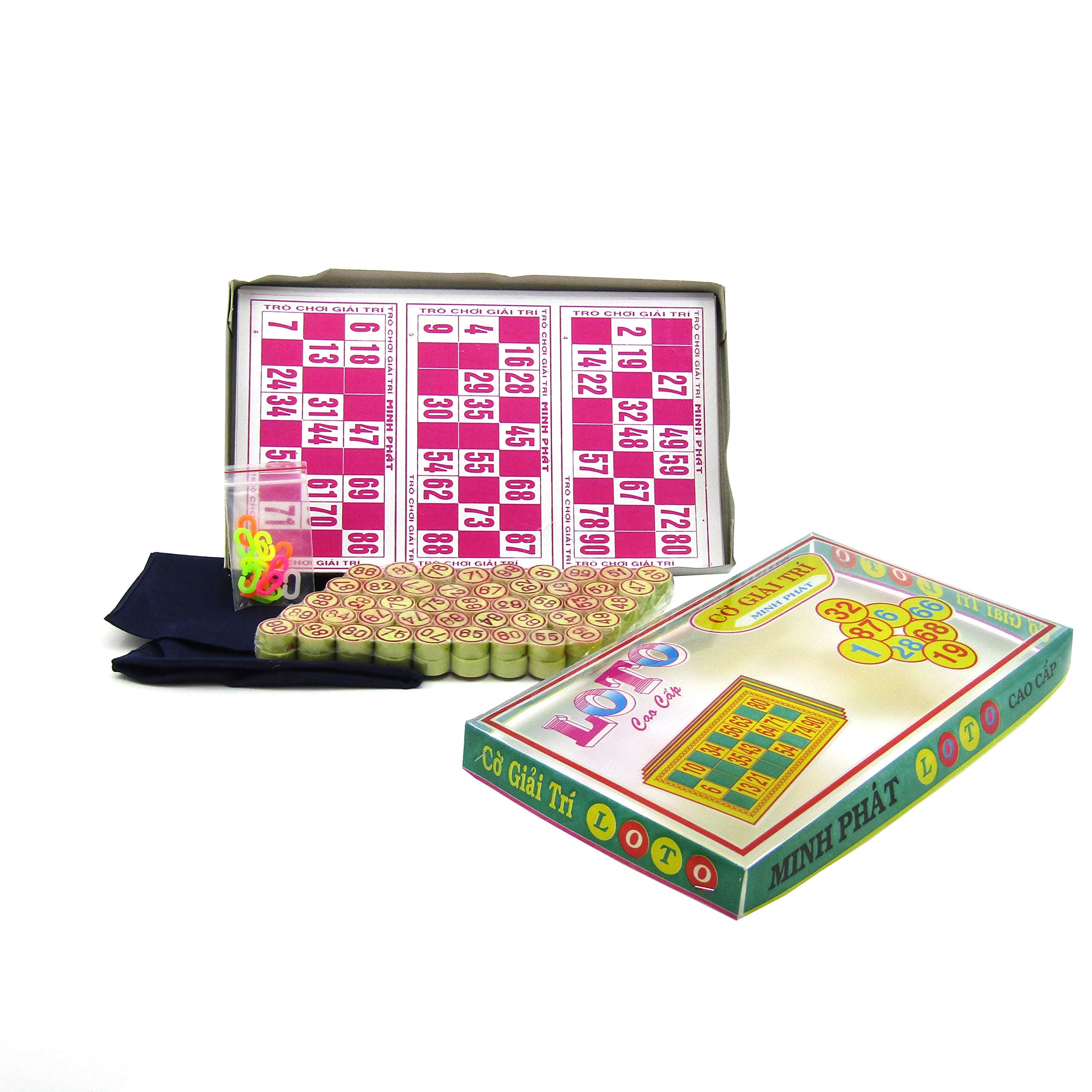 TJ-Store Vietnamese New Year Bingo Game Lotto Bingo. Vietnamese Gambling Game Loto Vietnam max 16 Player.