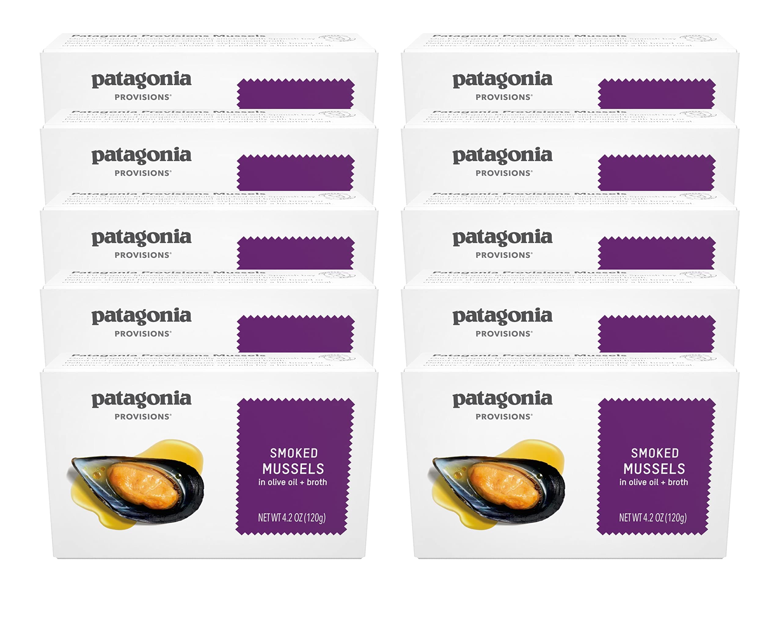 Patagonia Provisions Smoked Mussels (4.2oz unit) 10-Pack
