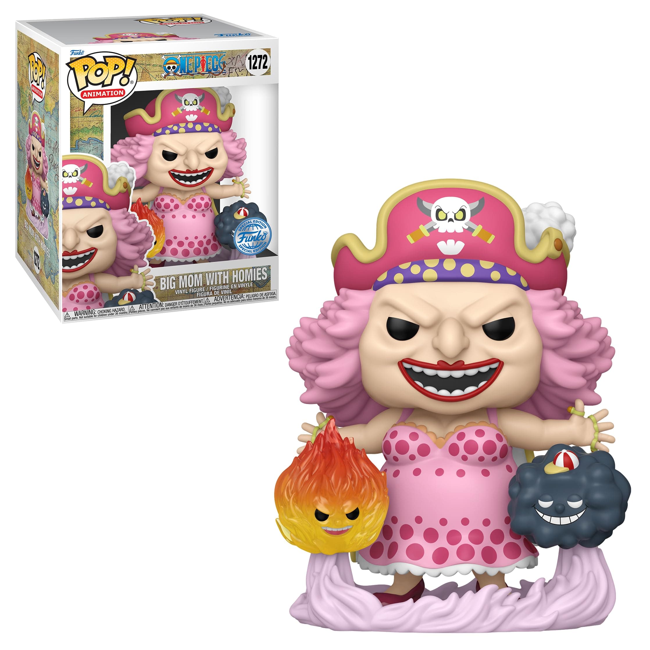 Pop! Animation - Super: One Piece - Big Mom w/Homies Special Edition Multicolor Exclusive 1272