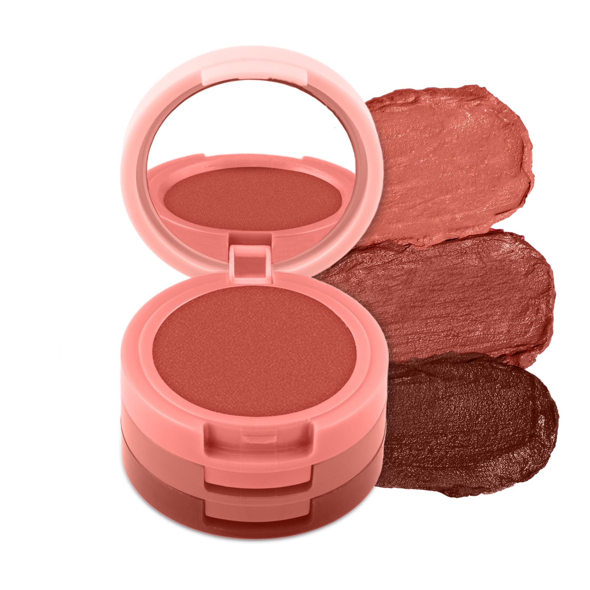 Glam Stack Creme Lip & Cheek Tint - Nude 4.5gm - 3 Shades in 1, Rich Creamy Natural Seamless Finish, Smooth & Blendable Formula- Travel Friendly, Quick & Easy to Use