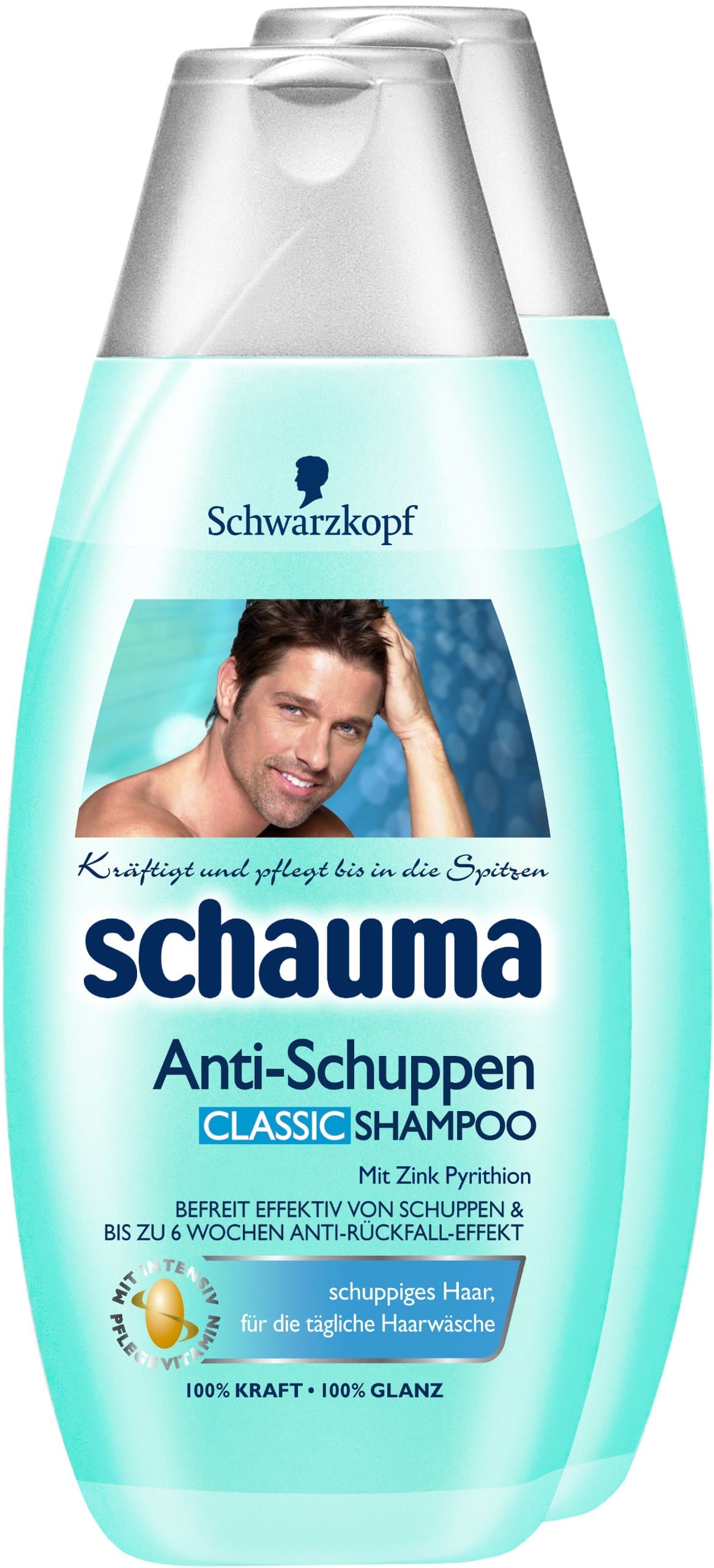Schauma Anti-Dandruff Classic Shampoo, Pack of 2 (2 x 400 ml)