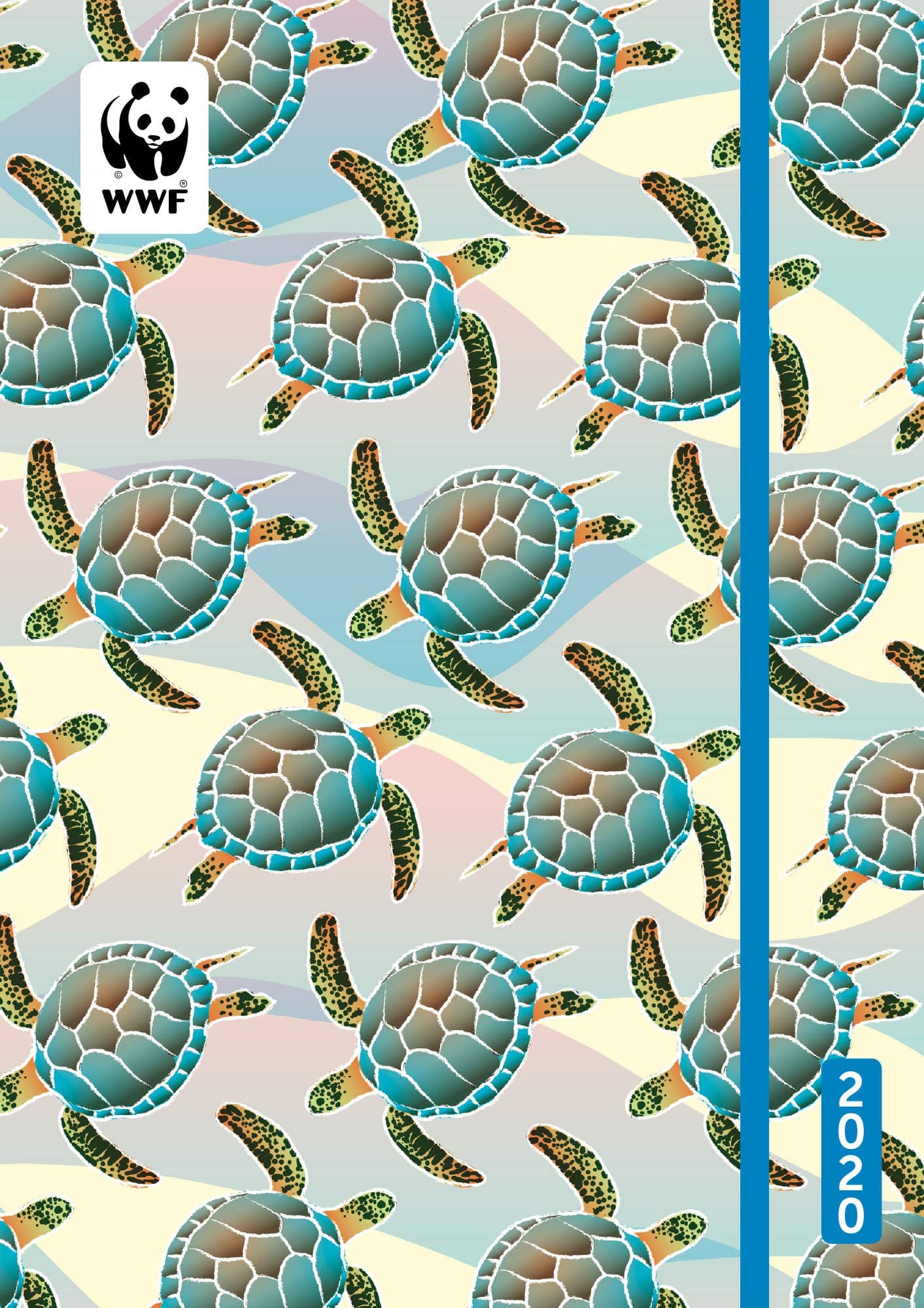 WWF Turtles Academic Planner Calendar 2020 Flexible Cover Daily Agenda Weekly Agenda Organizer Personal Journal Scheduler 5.75" x 8.25"