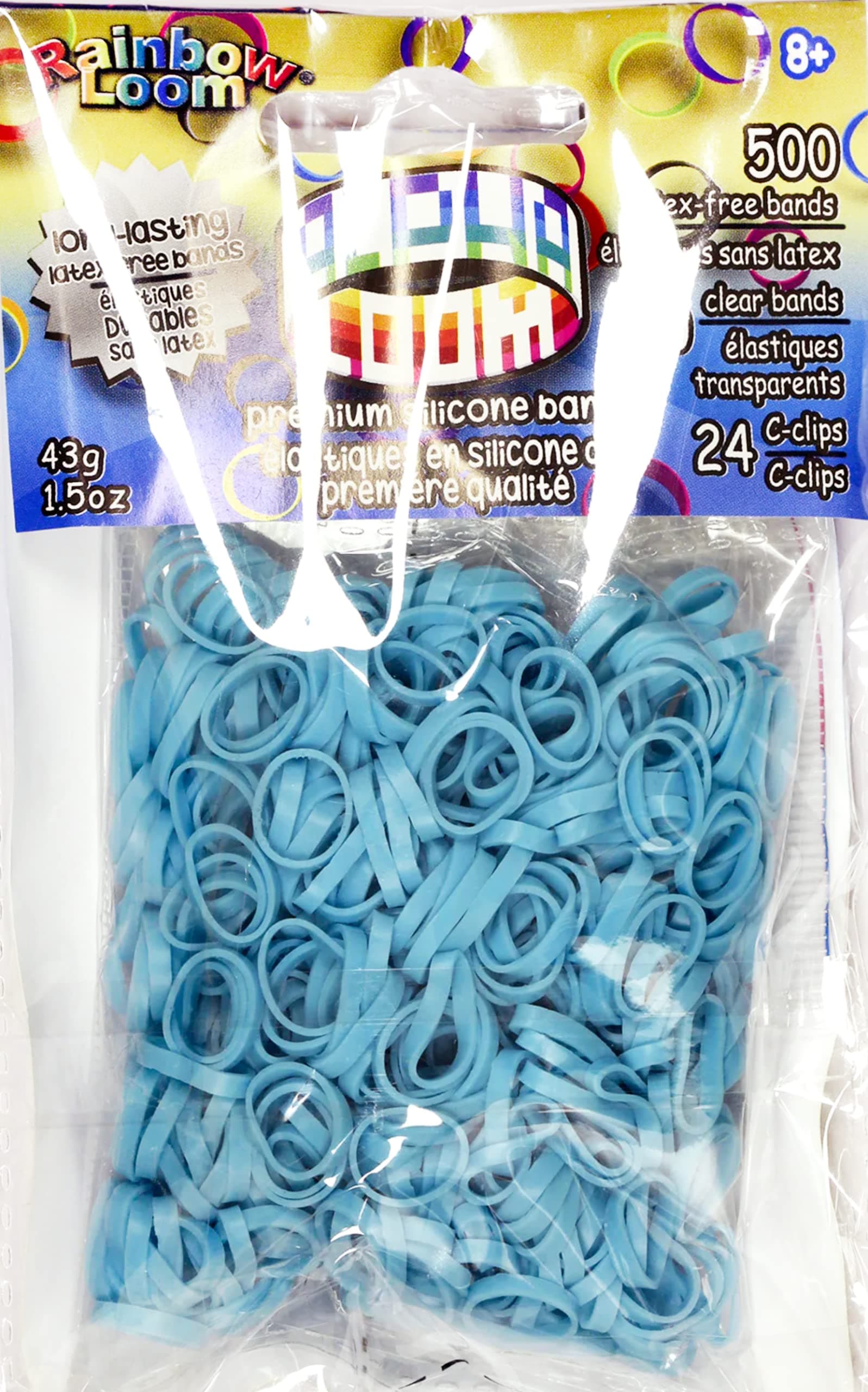 Rainbow Loom494 B0233 Turquoise Alpha Bands