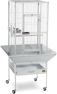 PH Prevue Hendryx Pet Products 3351W Park Plaza Bird Cage, Pewter,Small