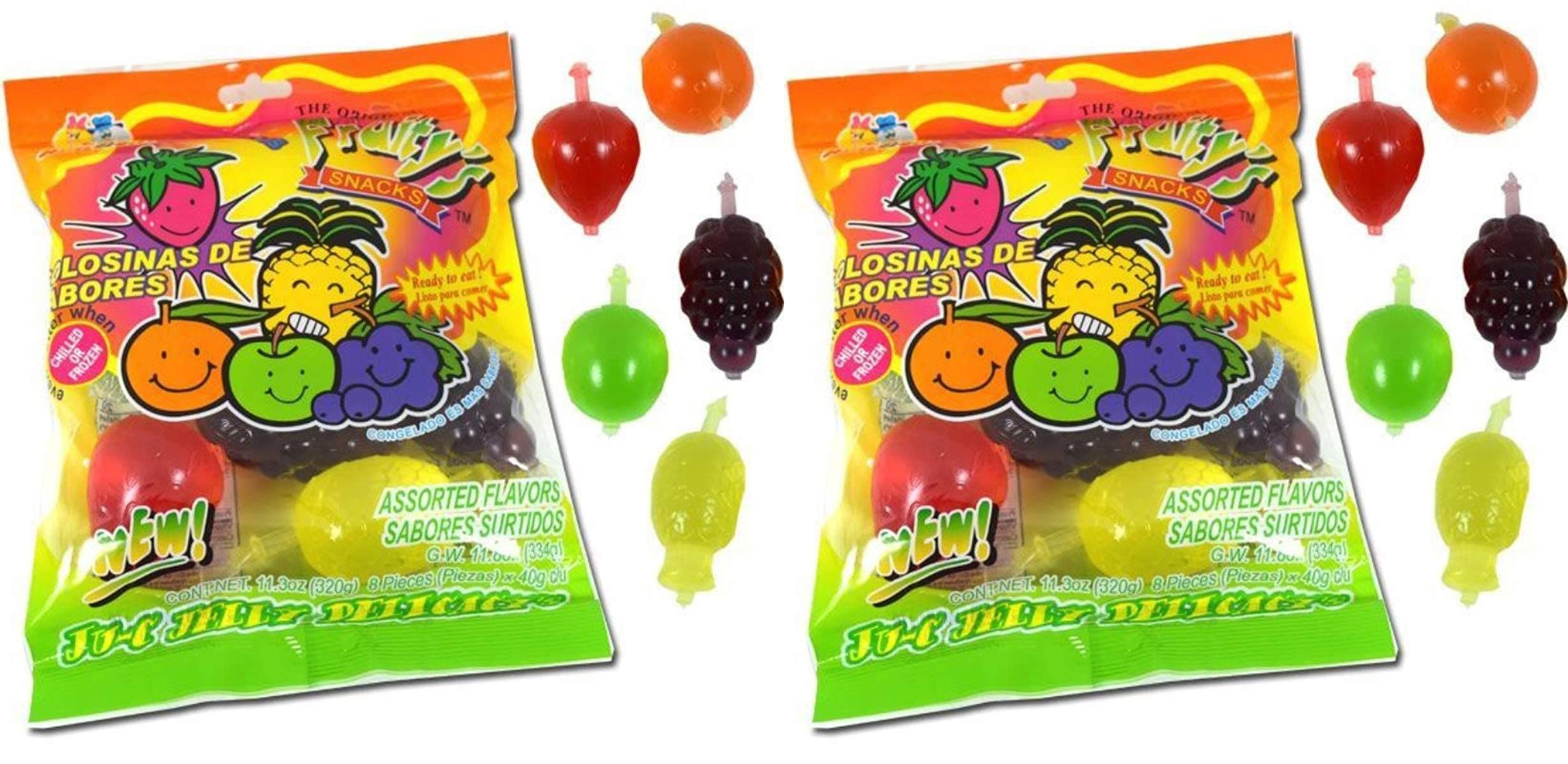 Din Don Fruity's JU-C Jelly Fruit Snacks Pack of 2 - PACK OF 10