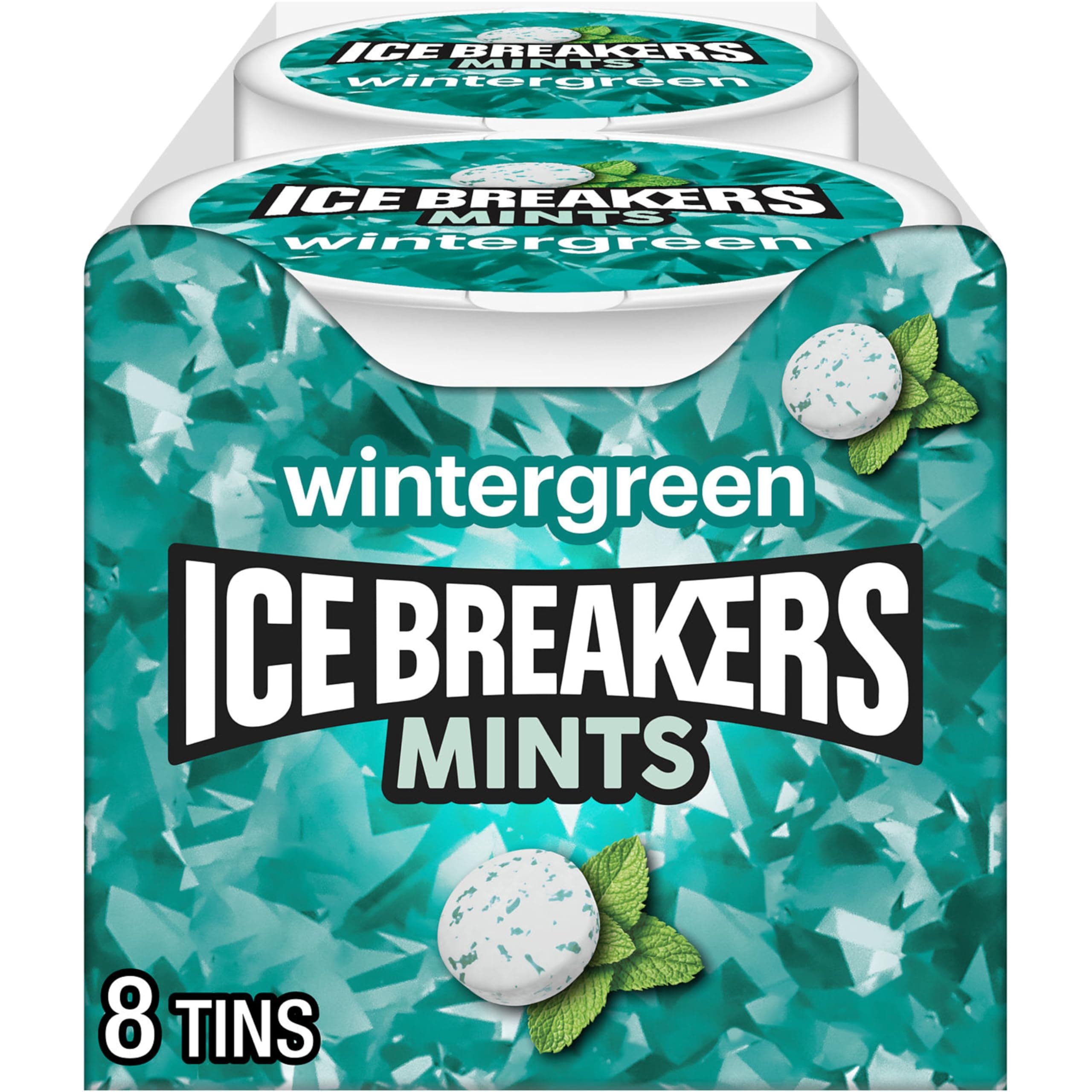 ICE BREAKERS Mints (Wintergreen, Sugar Free, 1.5-Ounce Containers, Pack of 8) by Ice Breakers