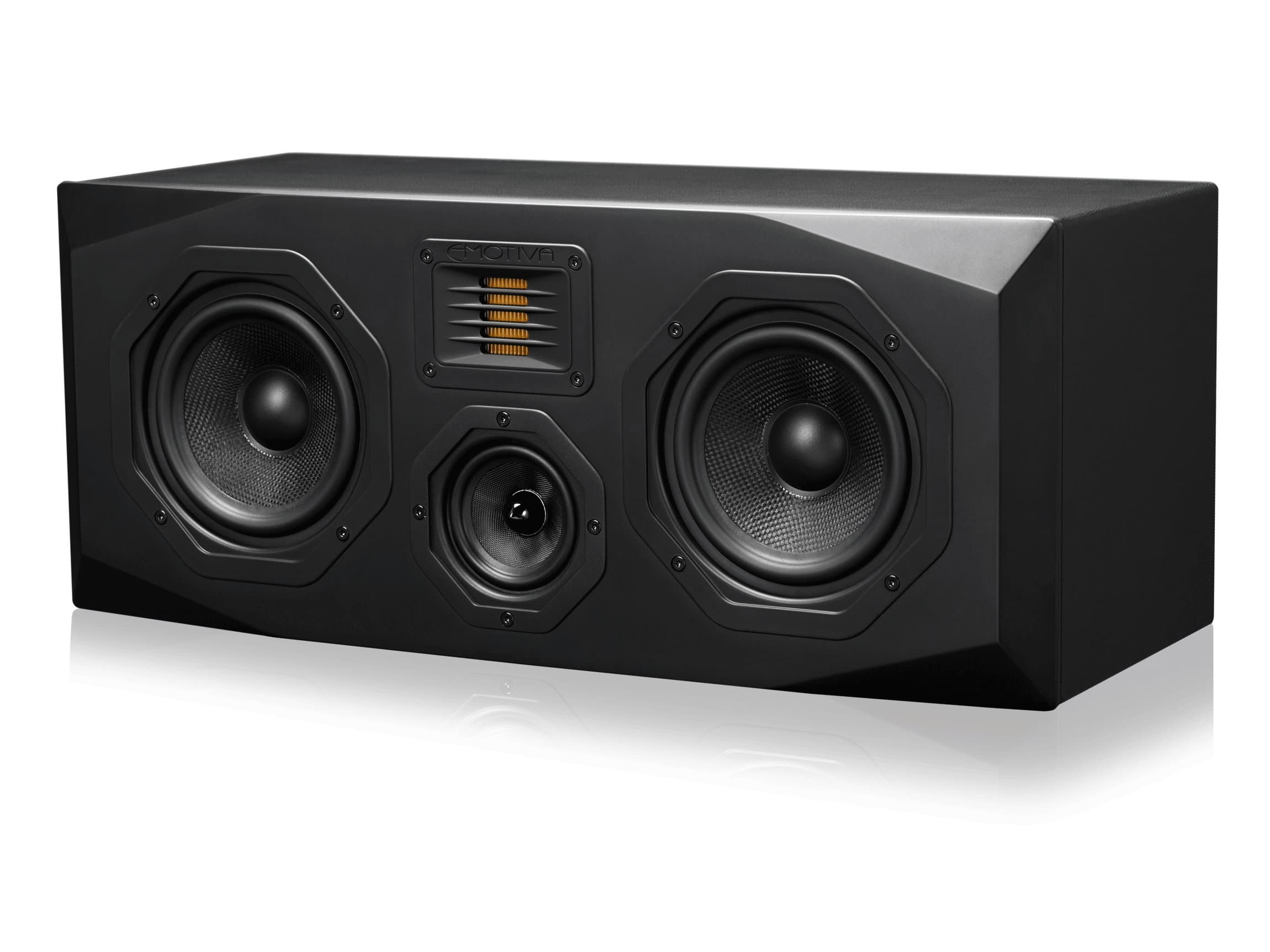 Emotiva Audio Surround Center Channel Home Speaker Set of 1 Black (C1)