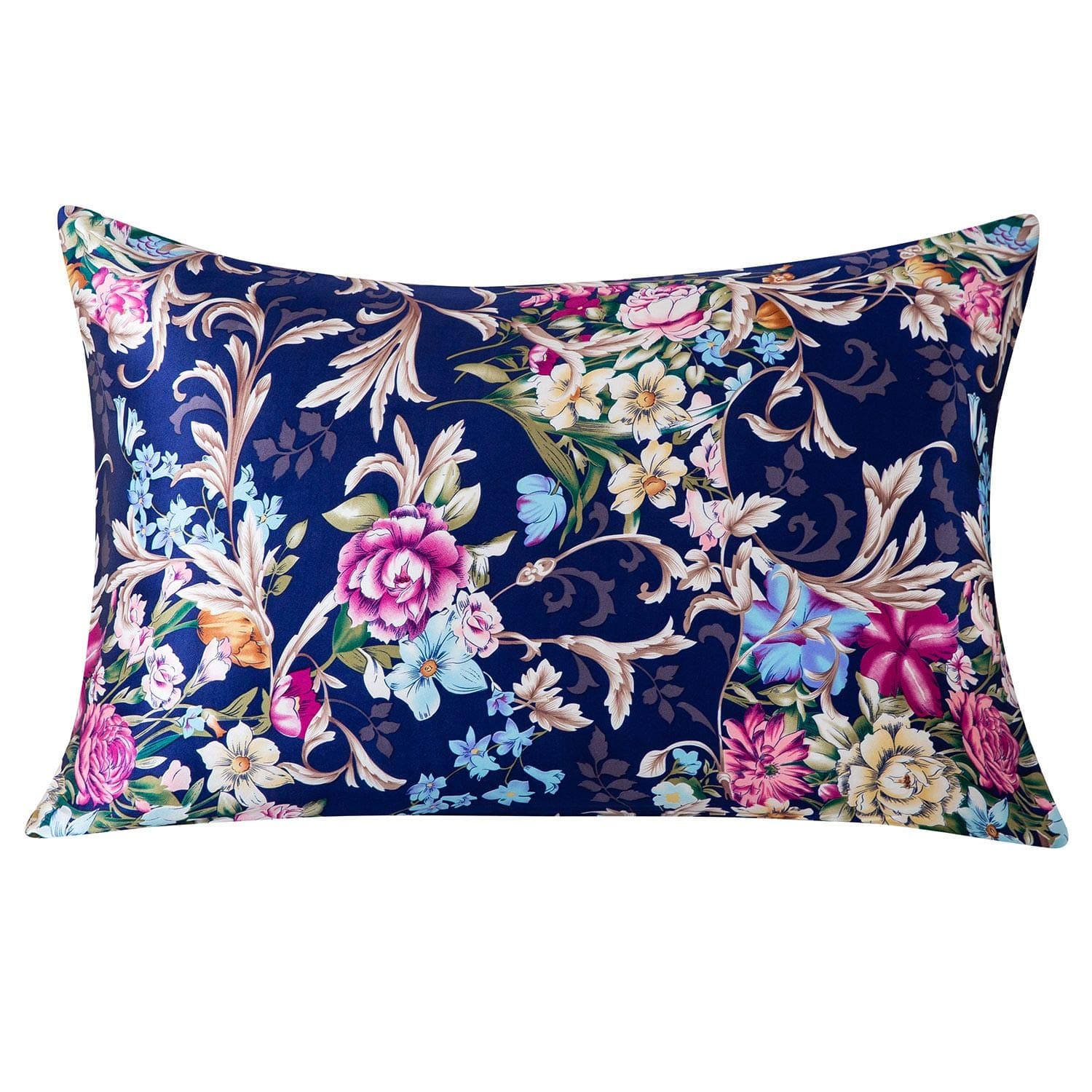 SLPBABY Silk Pillowcase for Hair and Skin with Hidden Zipper Print (King, Pattern4)