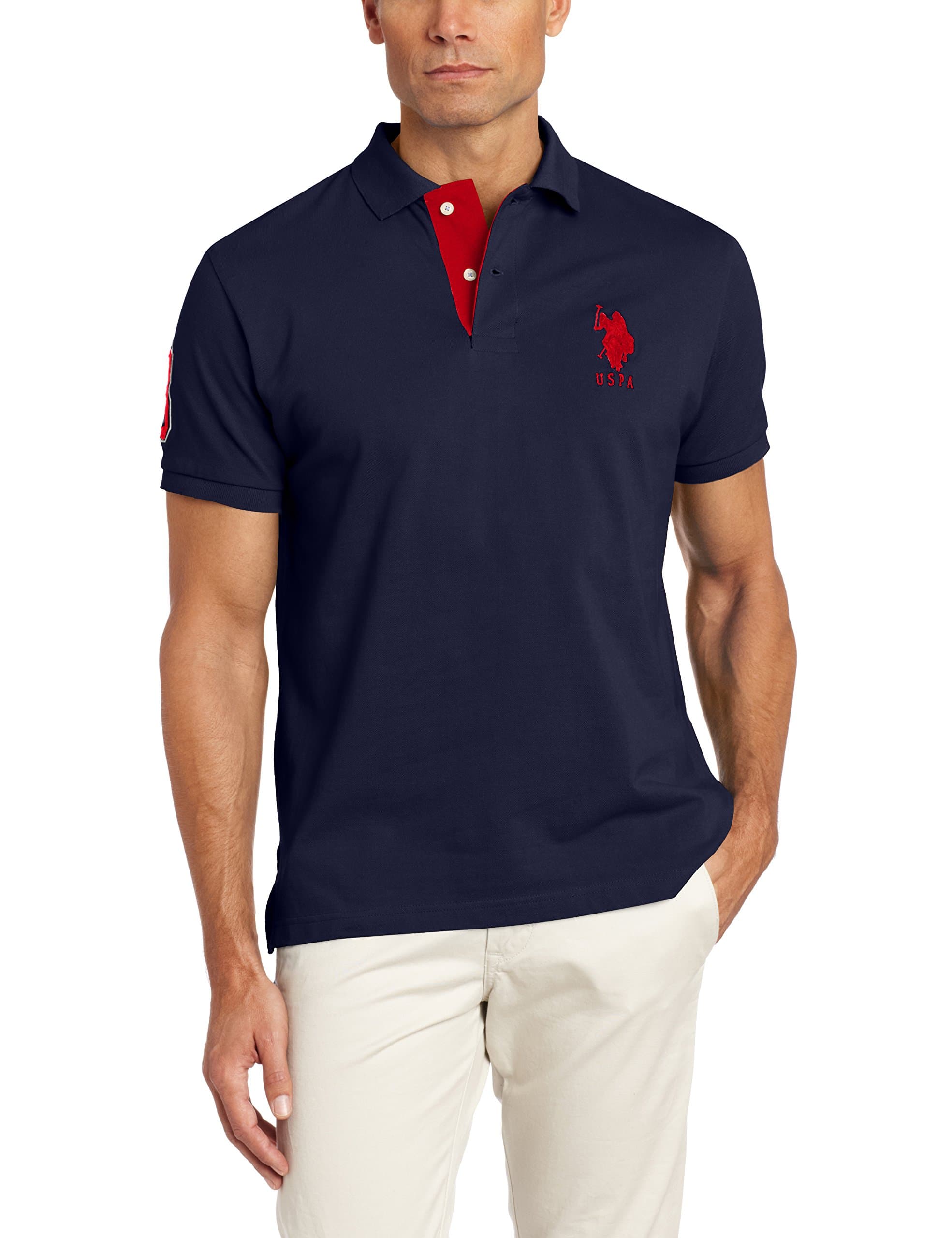 U.S. Polo Assn. Men's Short Sleeve Polo Shirt with Applique