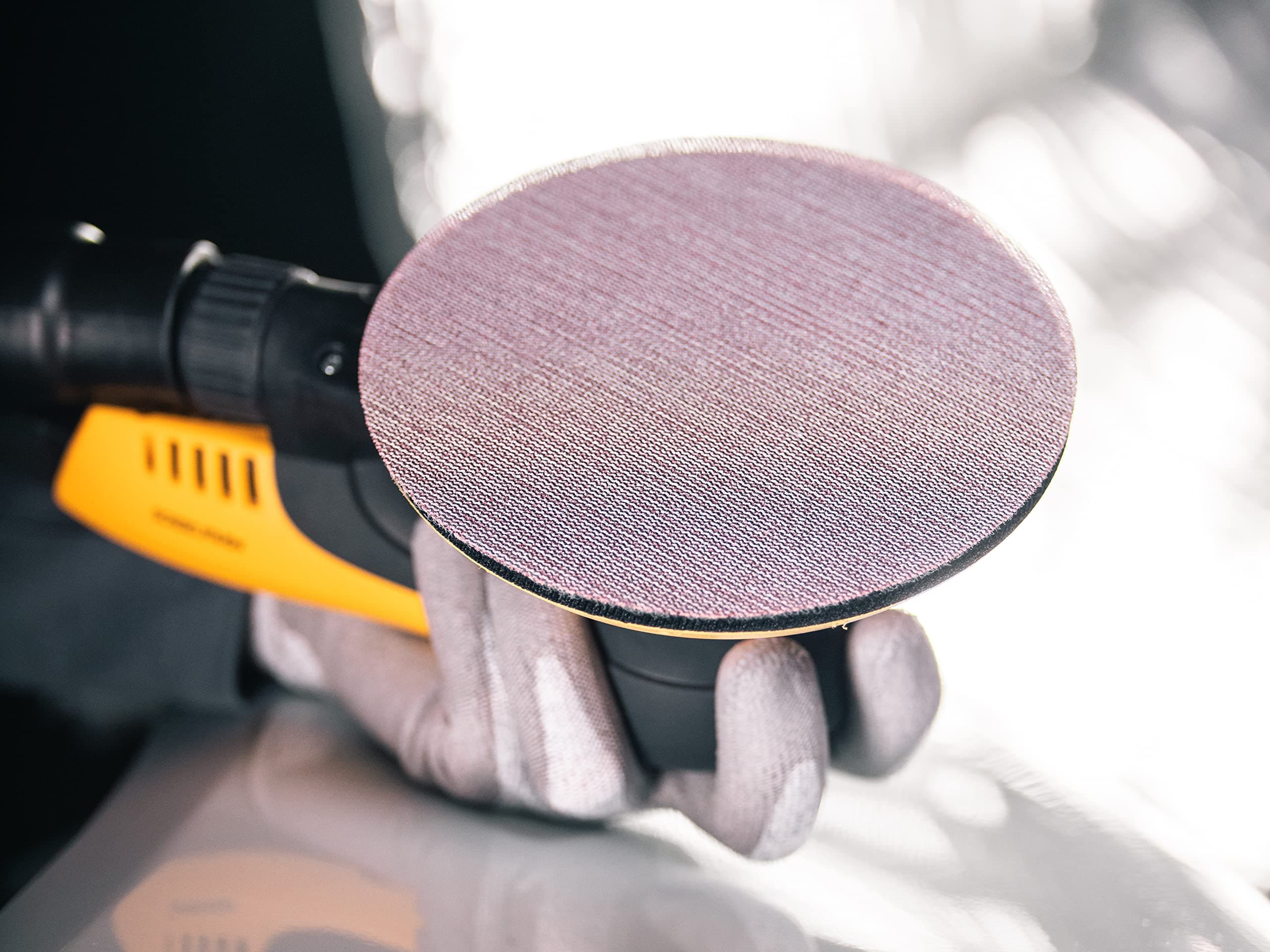 Mirka Abranet Ace net sanding discs Ø 150mm Hook & Loop/grit P180 / 50 pcs/For all 150mm random orbital sanders/Semi-ceramic/For sanding hard surfaces, wood, metal