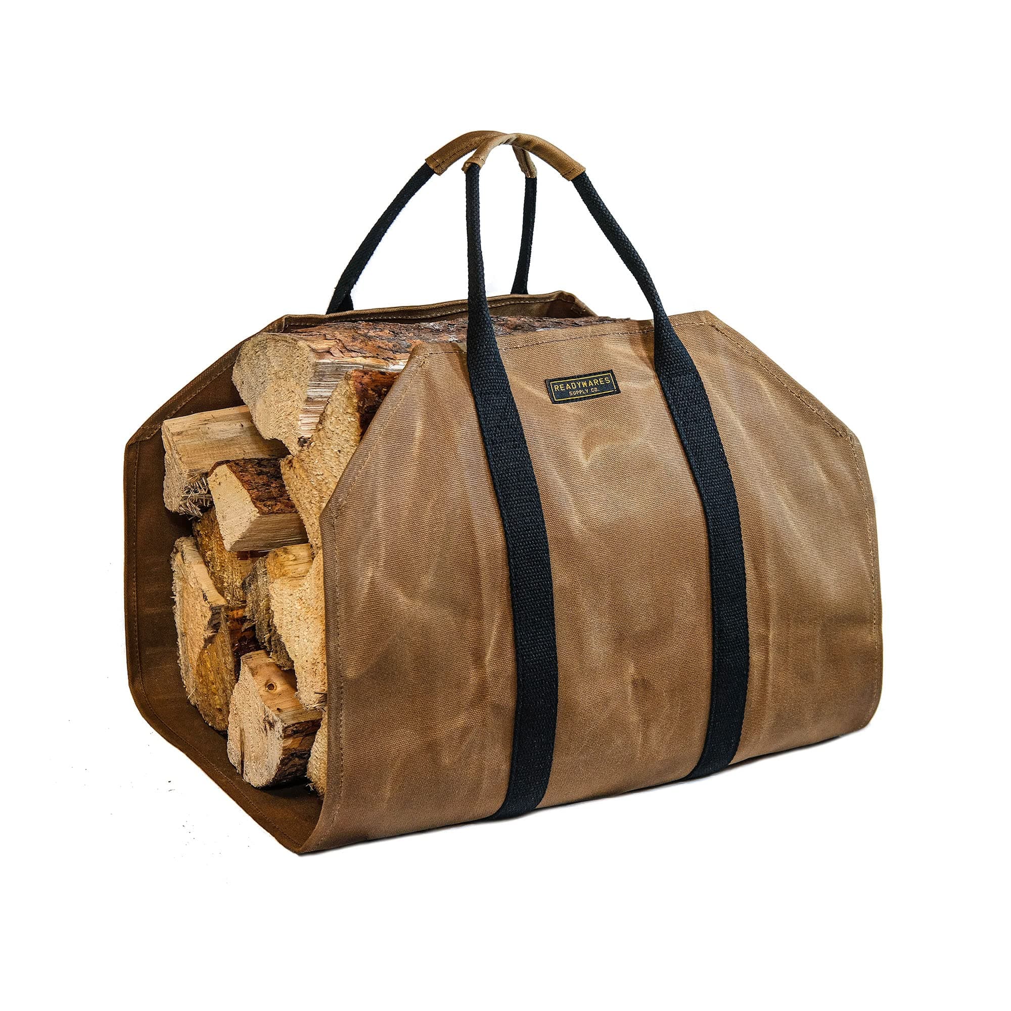 - Waxed Canvas Firewood Carrier, Heavy Duty Log Carrier for Firewood, Wood Carrier for Firewood, Firewood Bag, Great Gift for Cabin, Firewood Carrier with Handles, Classic Durable Design Tan