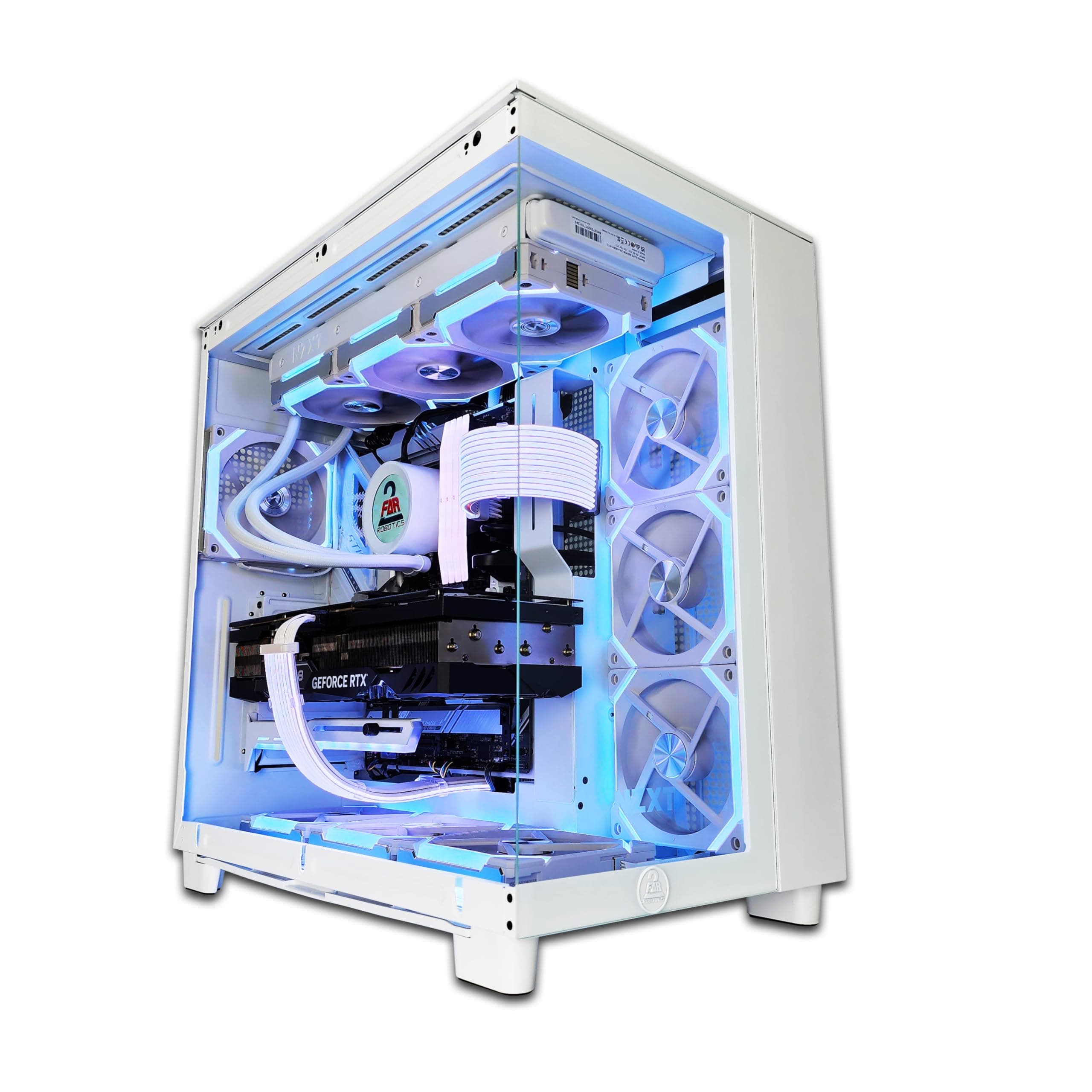 2 FAR ROBOTICS Elite Intel Gaming PC - Ultra 9 285K, RTX 5070 Ti, 64GB DDR5, 4TB 990 Pro NVME M.2, Windows 11 pro, WIFI, Bluetooth, 1200Watts Gold PSU, with N.Z.X.T H9 FLOW, 2 Year Warranty
