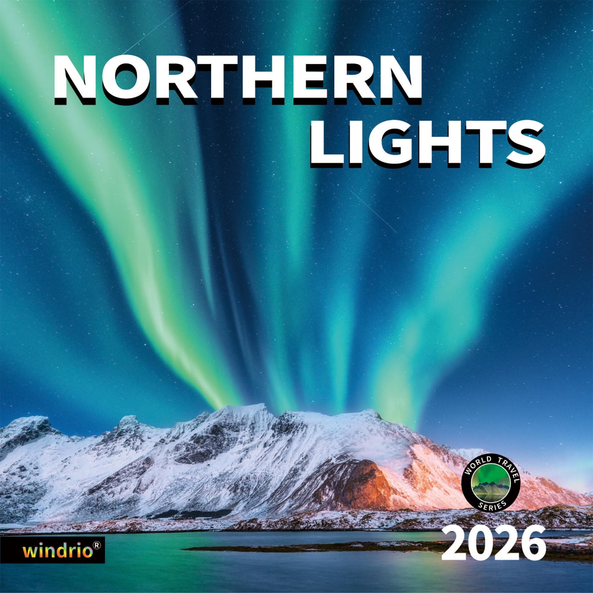 windrio 2023-2024 Wall Calendar,14 Monthly Wall Calendar Aurora Nov. 2023 - Dec. 2024, 12" x 24" Opened,Full Page Months Thick & Sturdy Paper for Gift Perfect Calendar Organizing & Planning