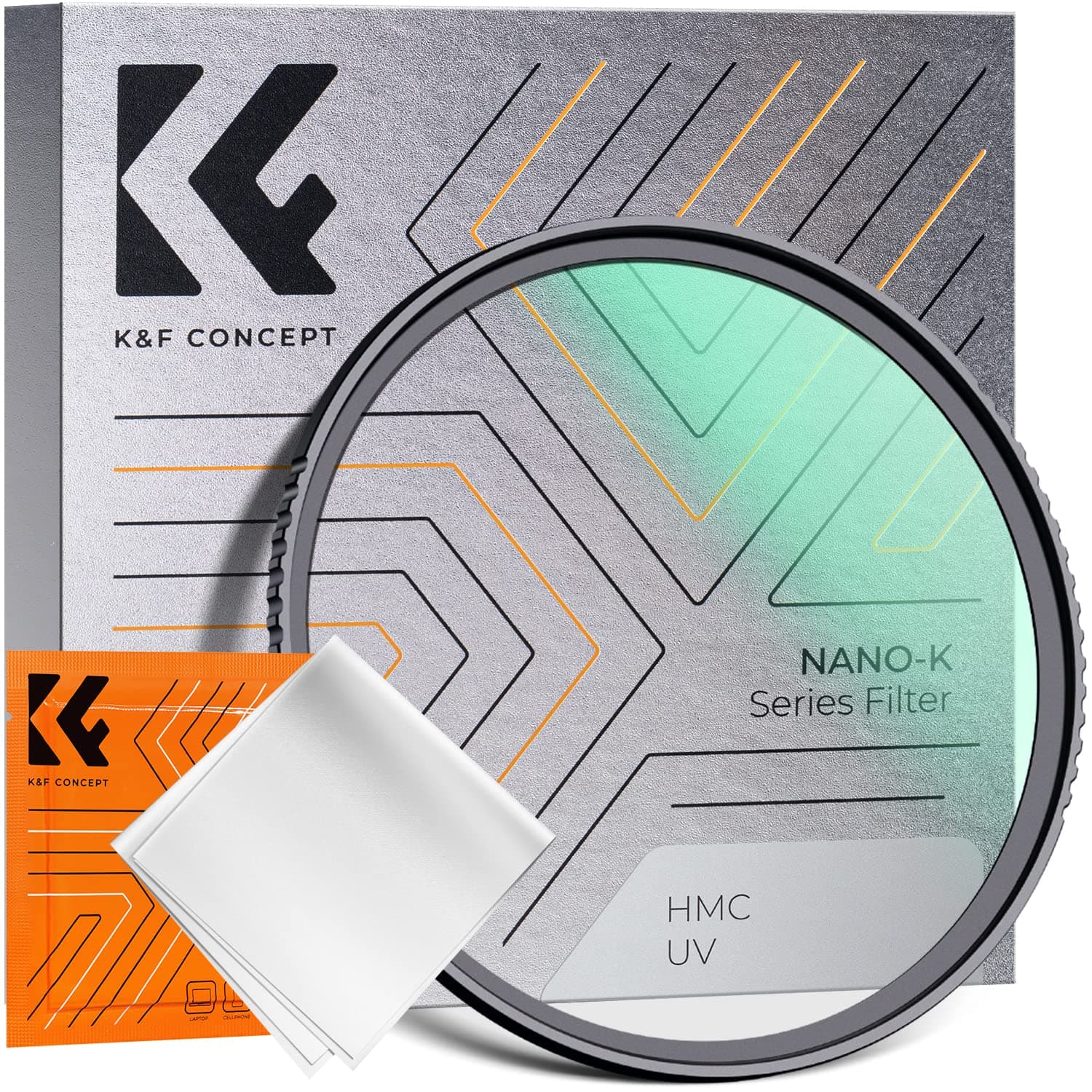 K&F Concept 67mm MCUV Lens Protection Filter 18 Multicoated Camera Lens UV Filter Ultra Slim with Cleaning Cloth (K Series)