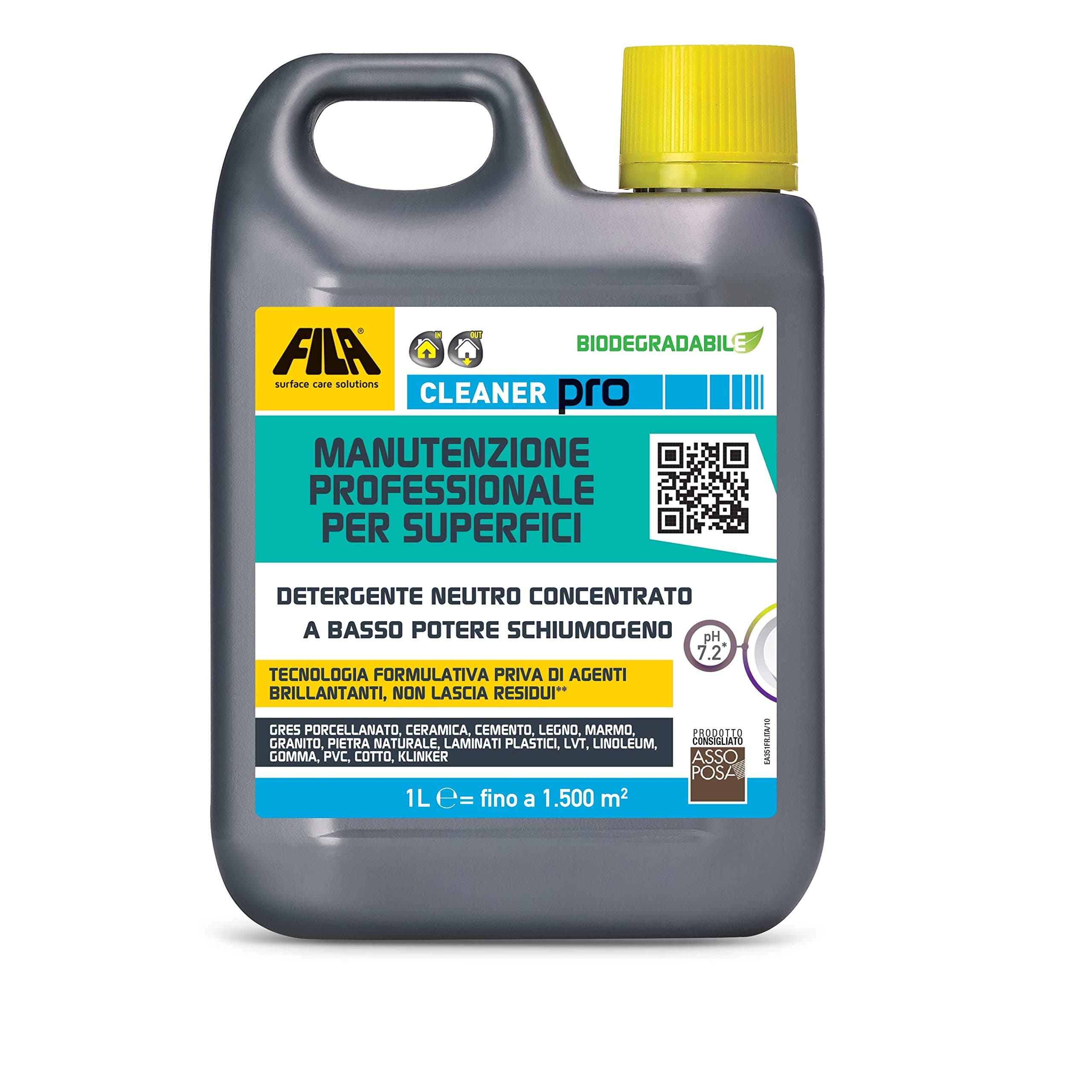 FilaCleaner Stone & Tile Floor Cleaner 1 litre by Fila Industria Chimica Spa