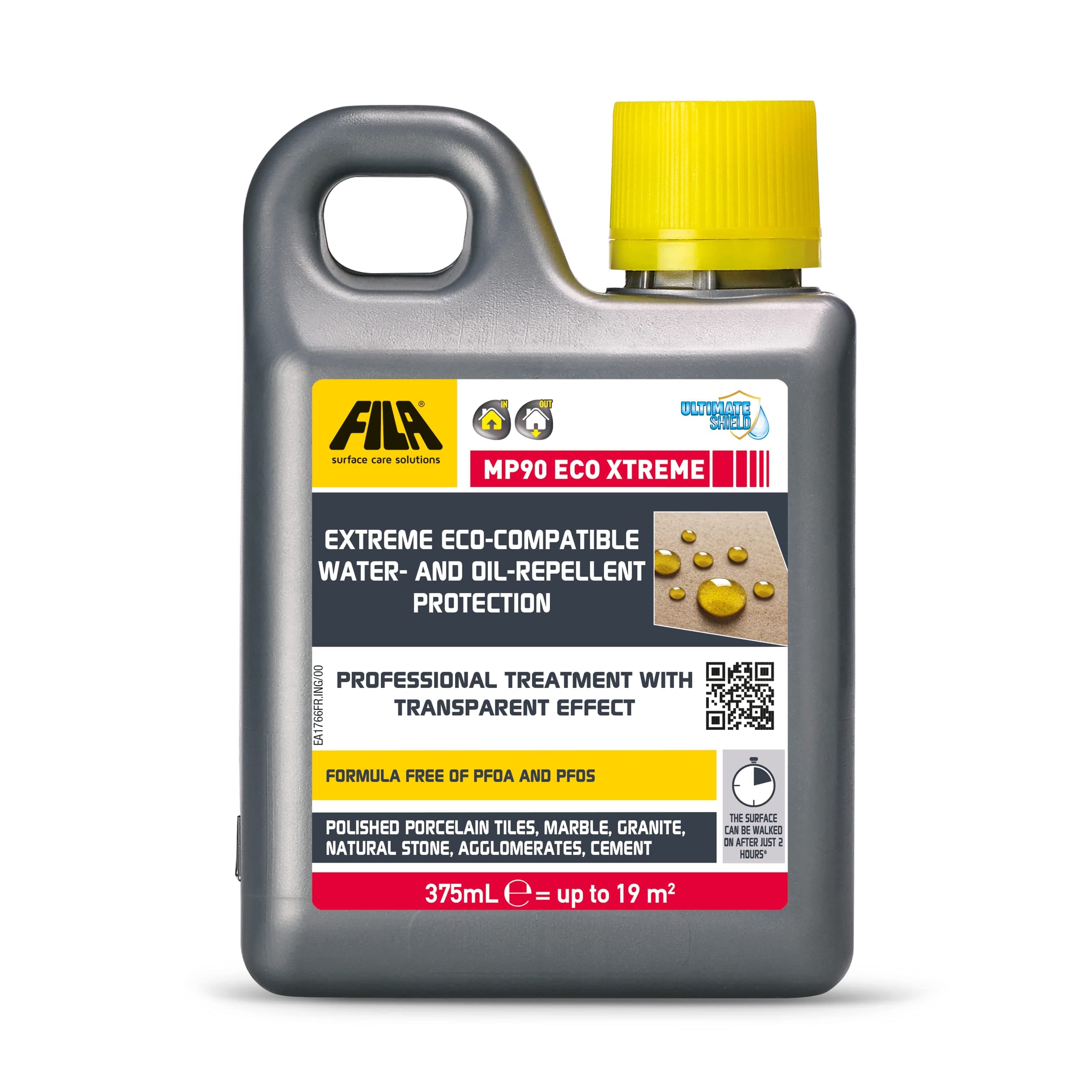 MP90 ECO XTREME, Extreme Worktop Stainproof and waterproof sealant, Natural Stone Sealer, Invisible Look Protection for Marble, Porcelain tile sealant, 375ml